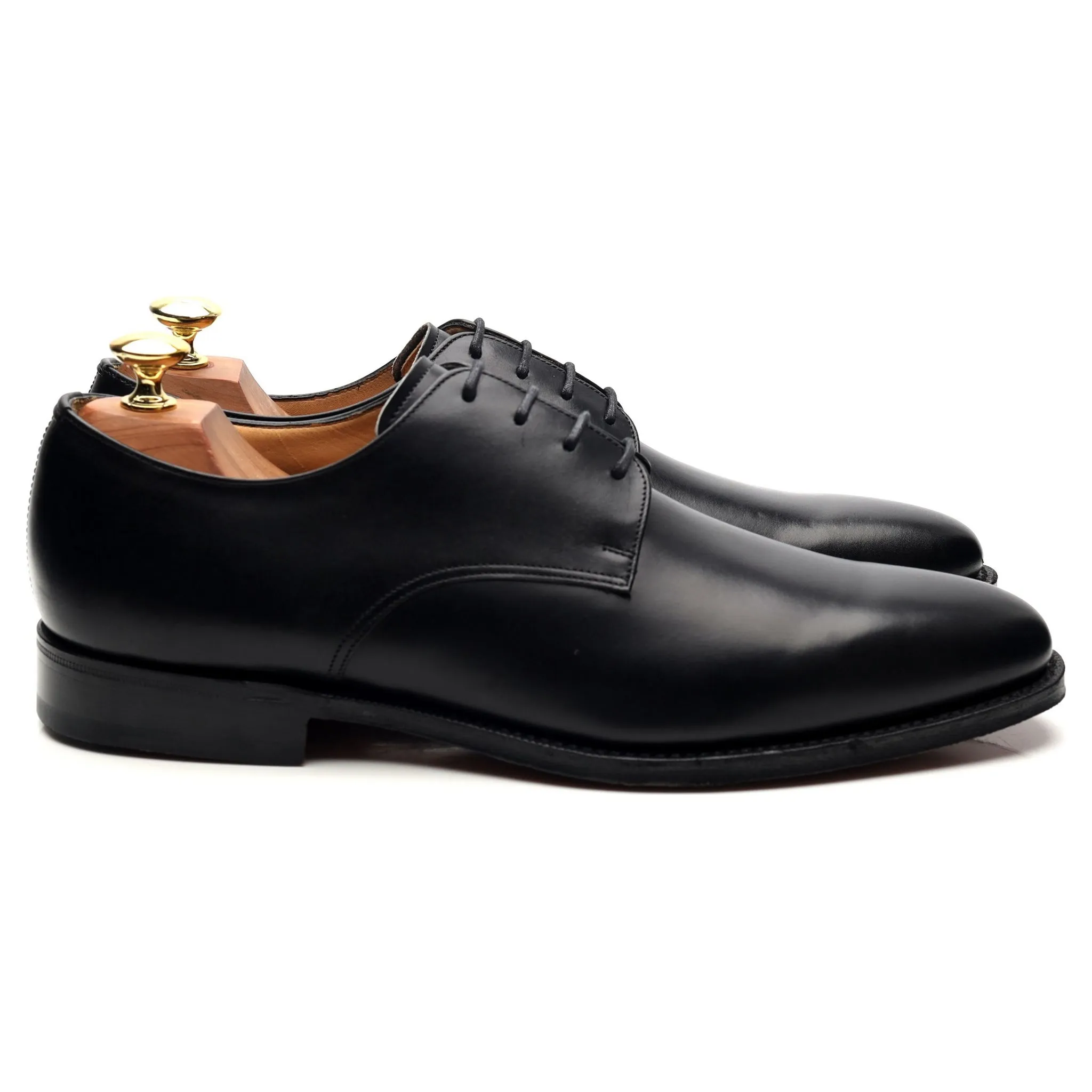 'Coram' Black Leather Derby UK 7.5 F