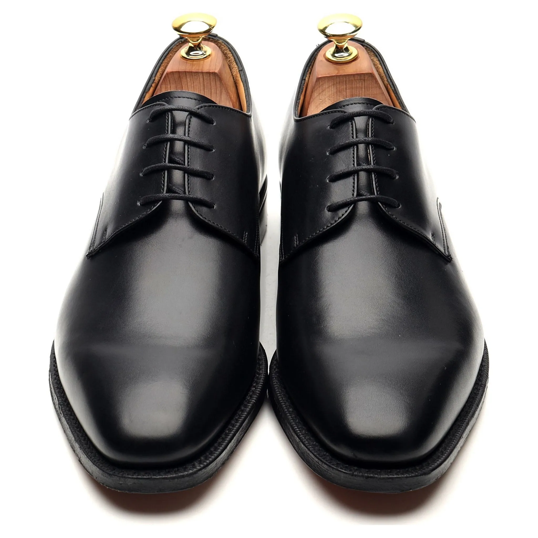 'Coram' Black Leather Derby UK 7.5 F