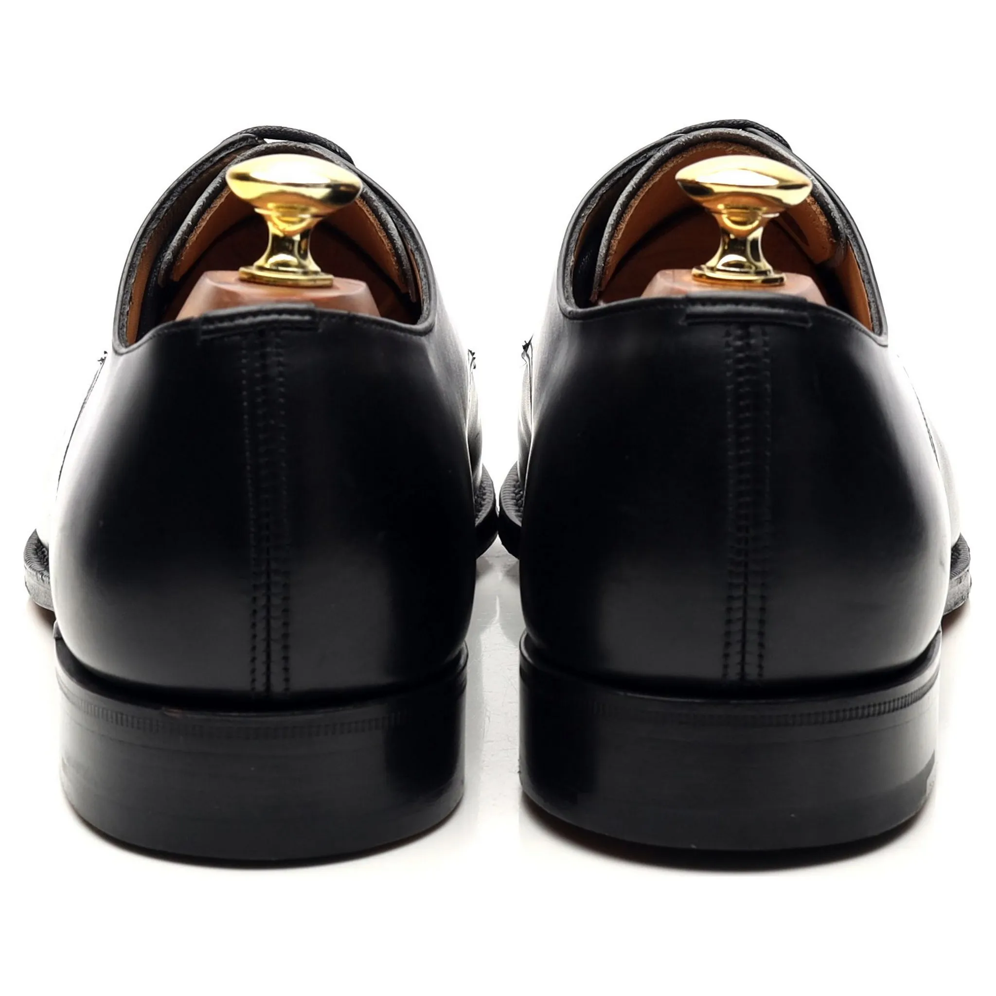 'Coram' Black Leather Derby UK 7.5 F