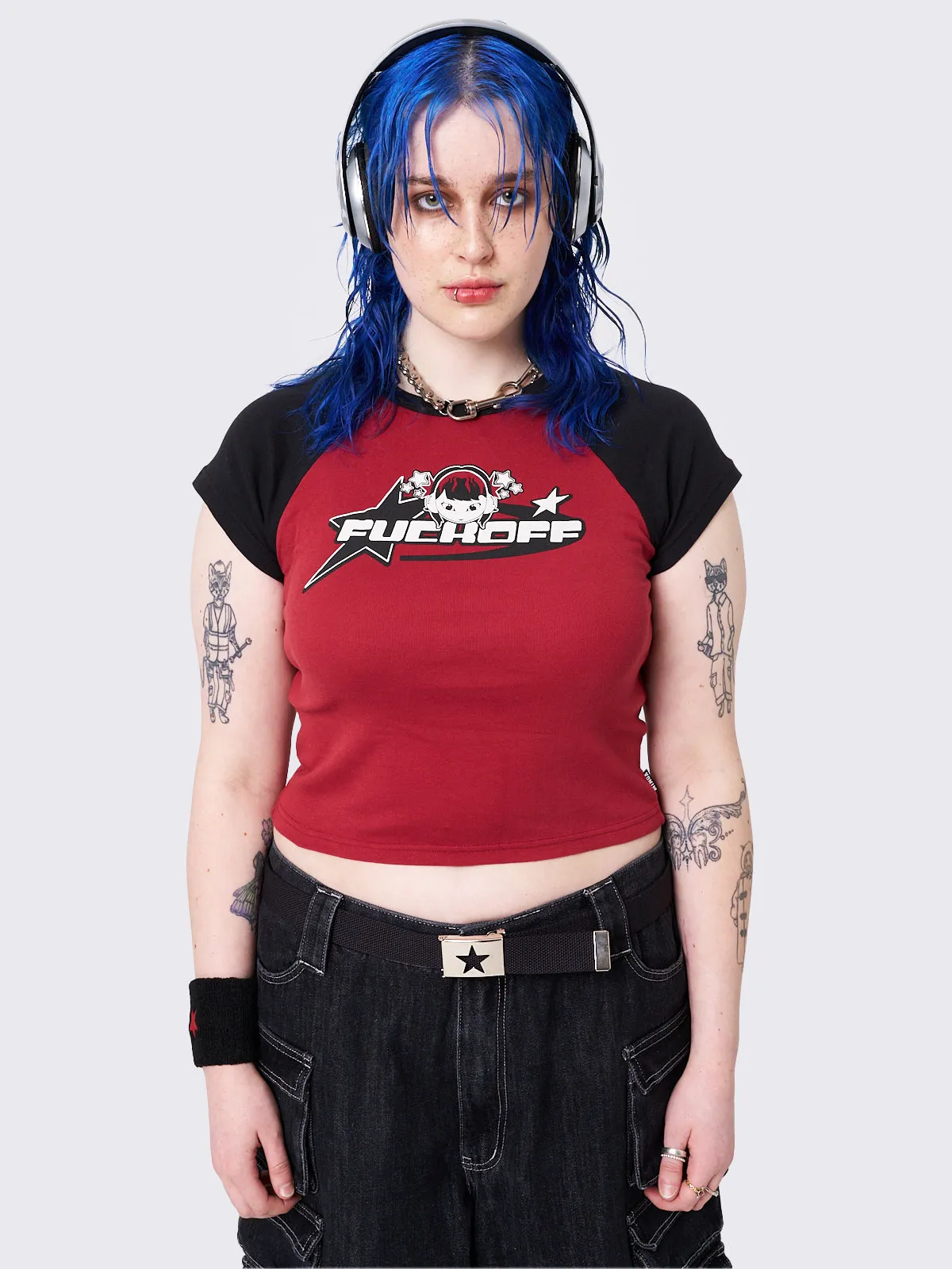 Cosmic Rebel Raglan Baby Tee