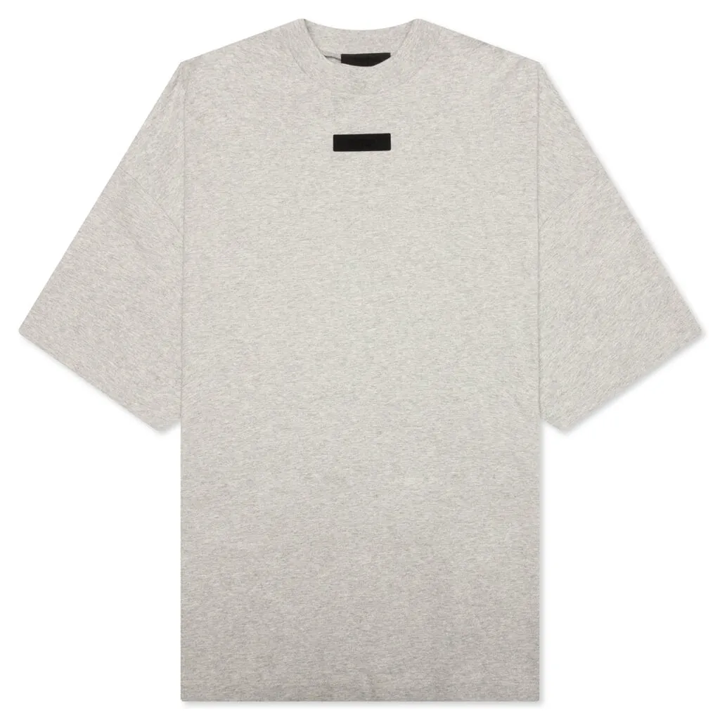 Crewneck T-Shirt - Light Heather Grey