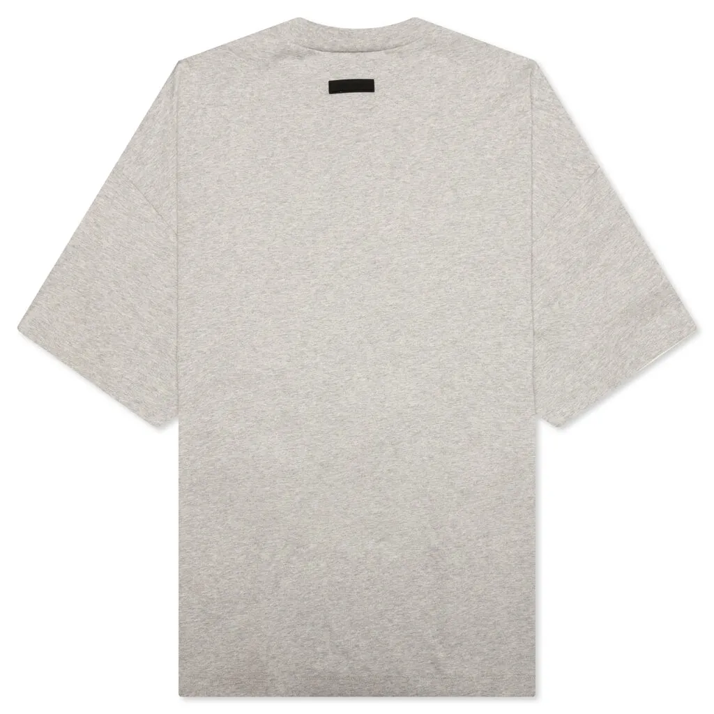 Crewneck T-Shirt - Light Heather Grey