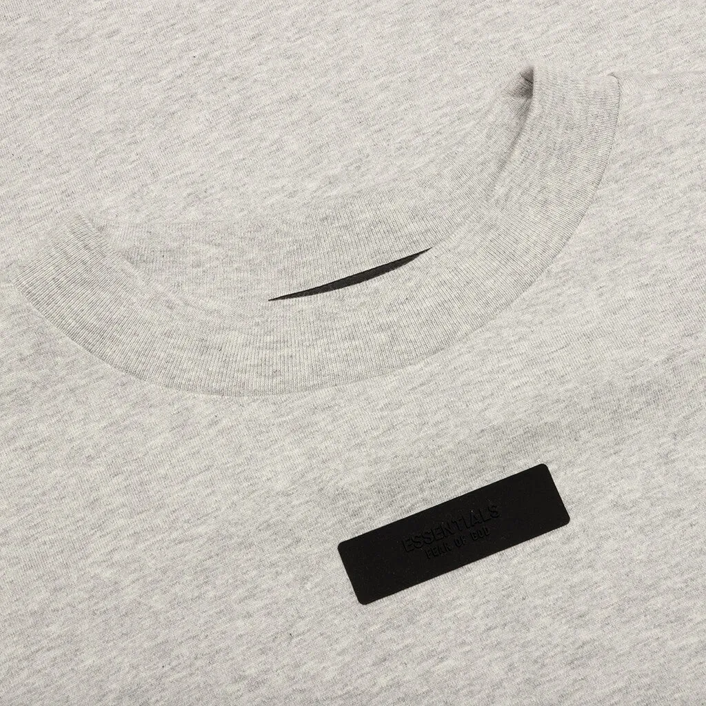 Crewneck T-Shirt - Light Heather Grey