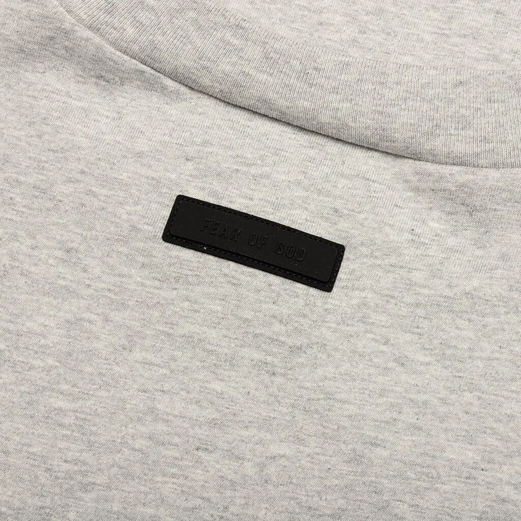 Crewneck T-Shirt - Light Heather Grey