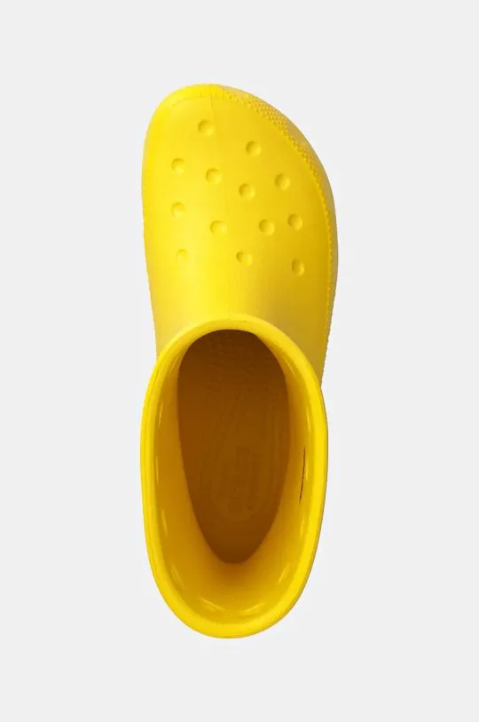 Crocs wellingtons Classic Rain Boot yellow color