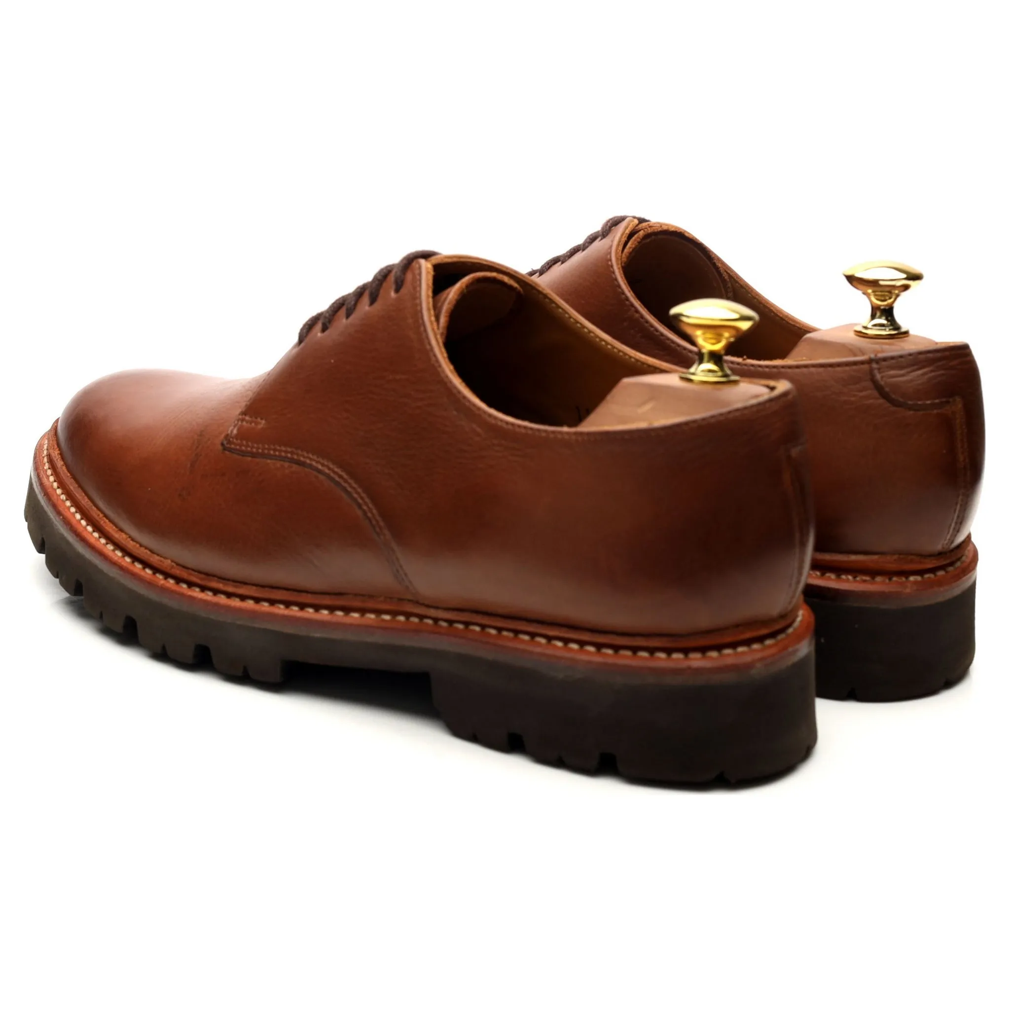 'Curt' Brown Leather Derby UK 8 G