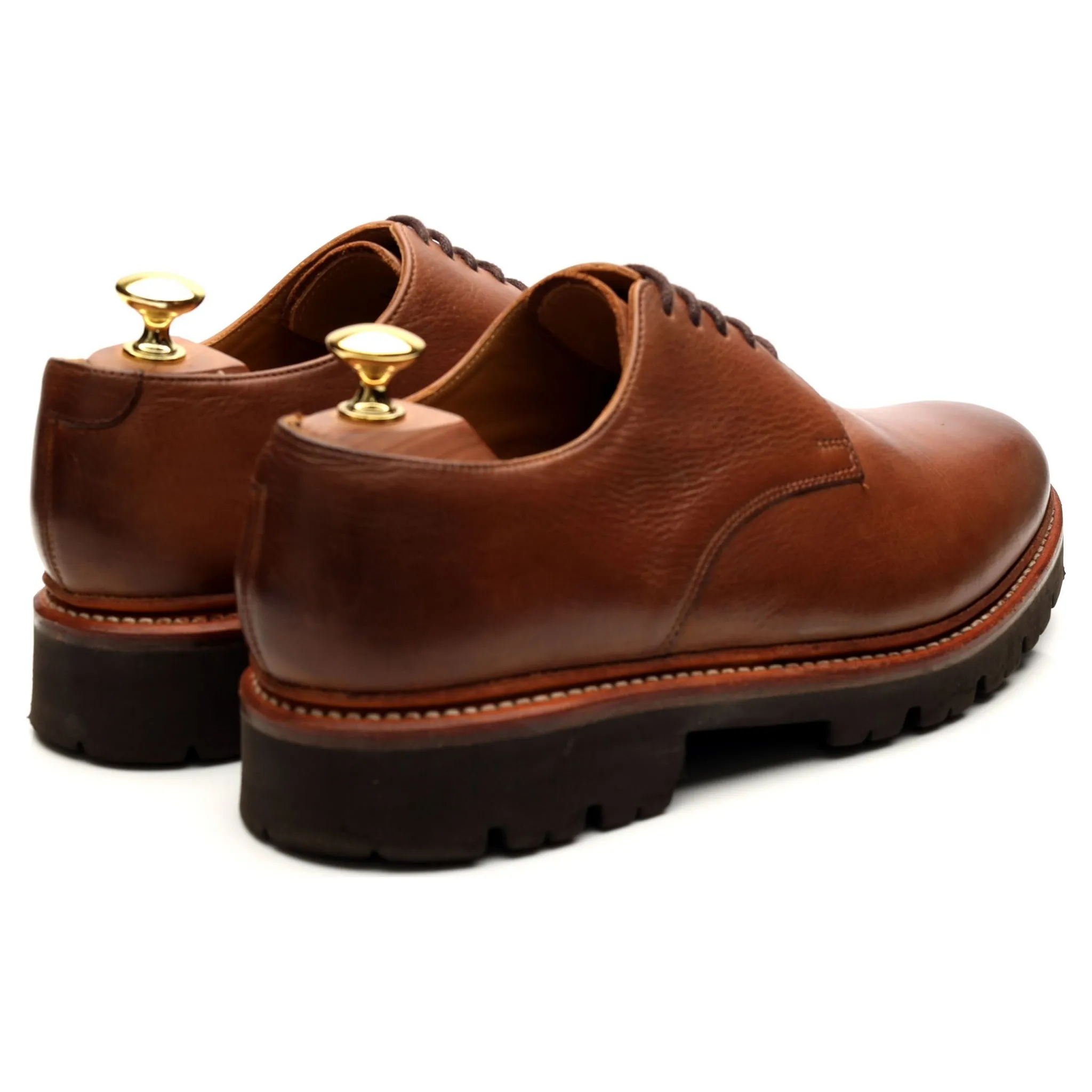 'Curt' Brown Leather Derby UK 8 G