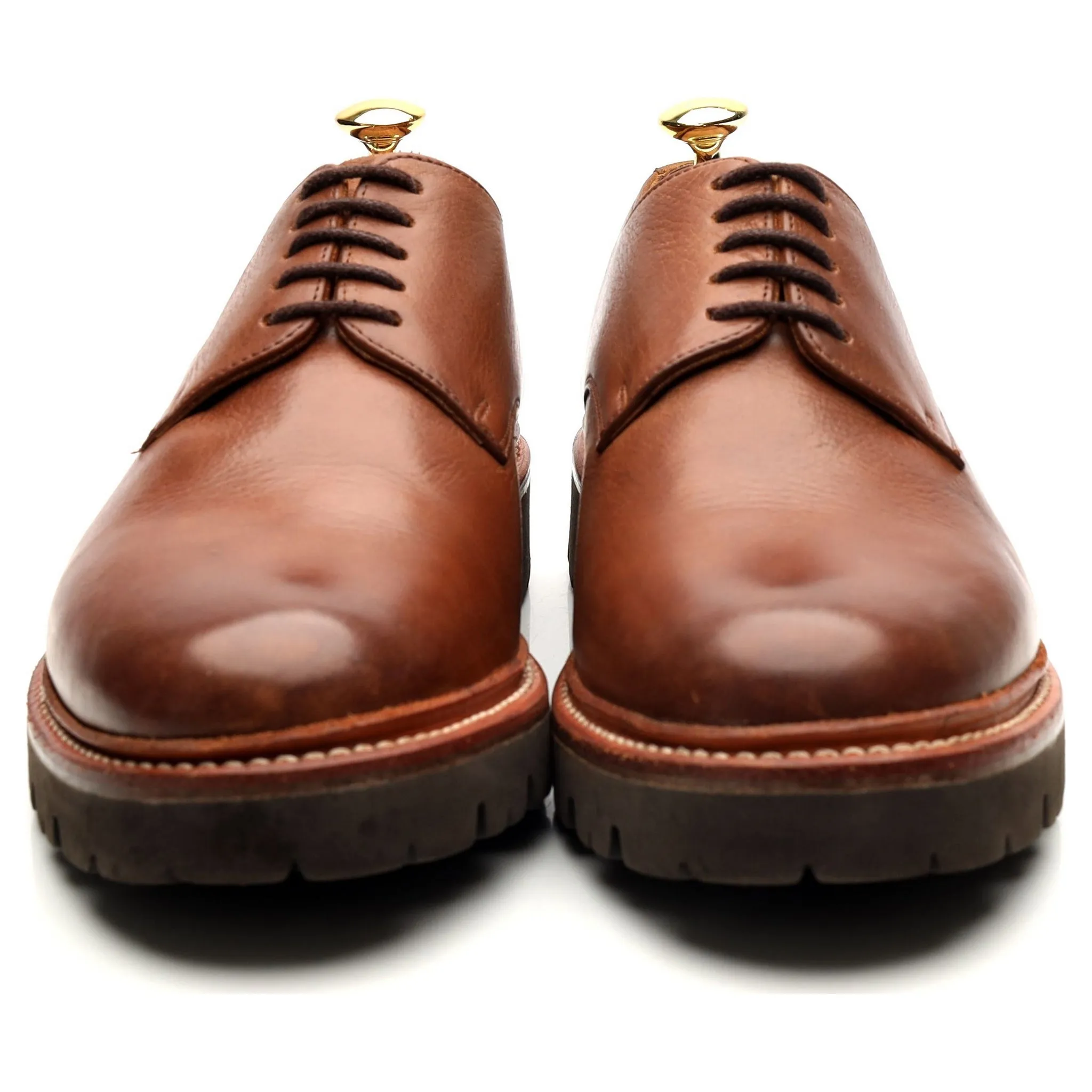 'Curt' Brown Leather Derby UK 8 G