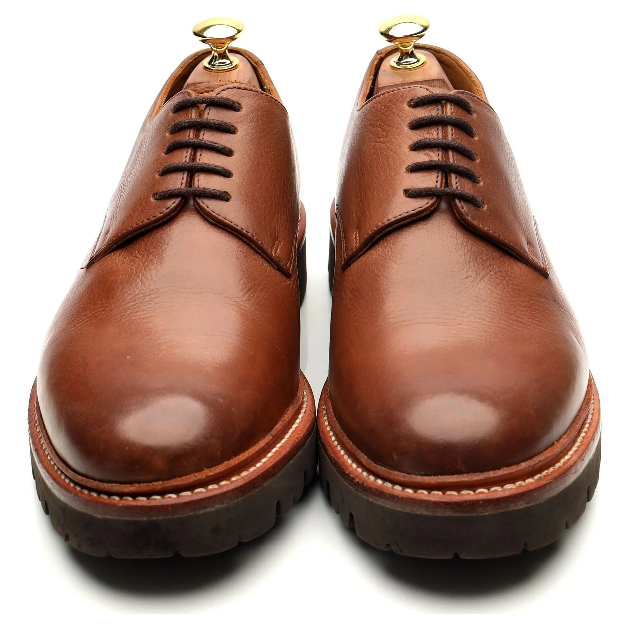 'Curt' Brown Leather Derby UK 8 G