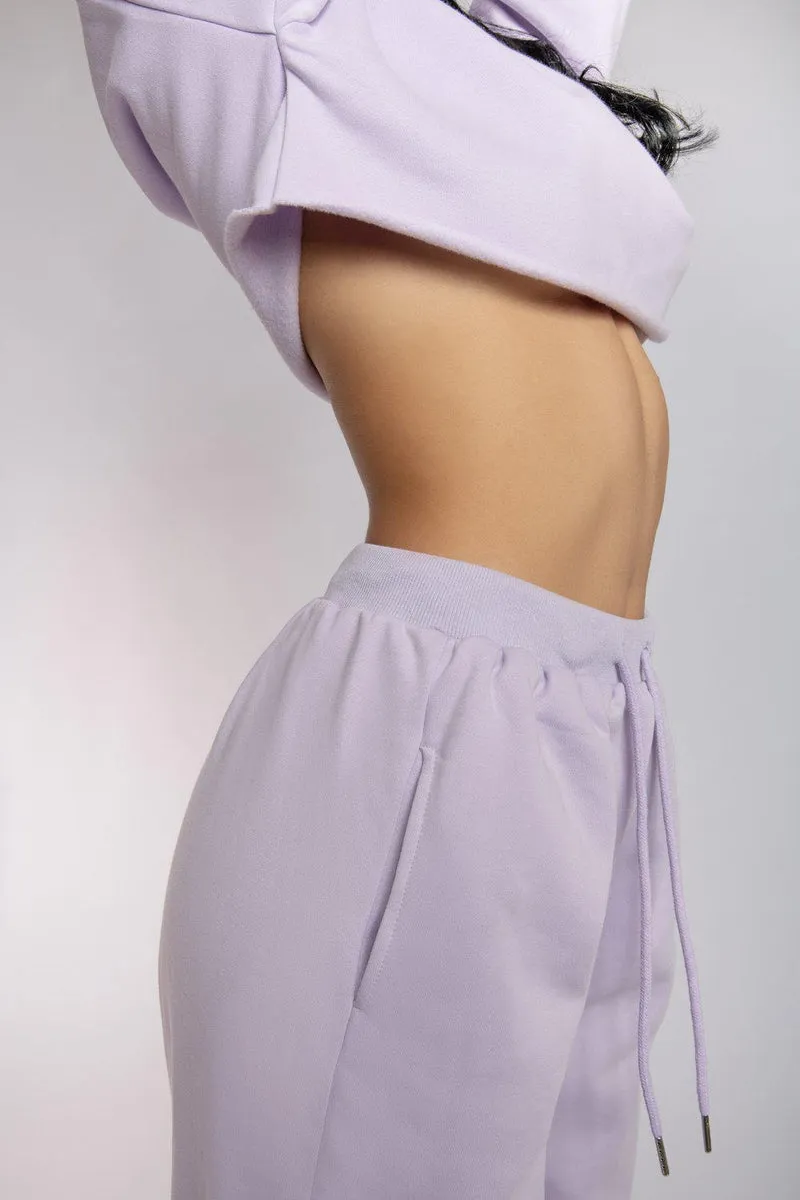 CXIX Oversized Cropped Jumper - Lilac