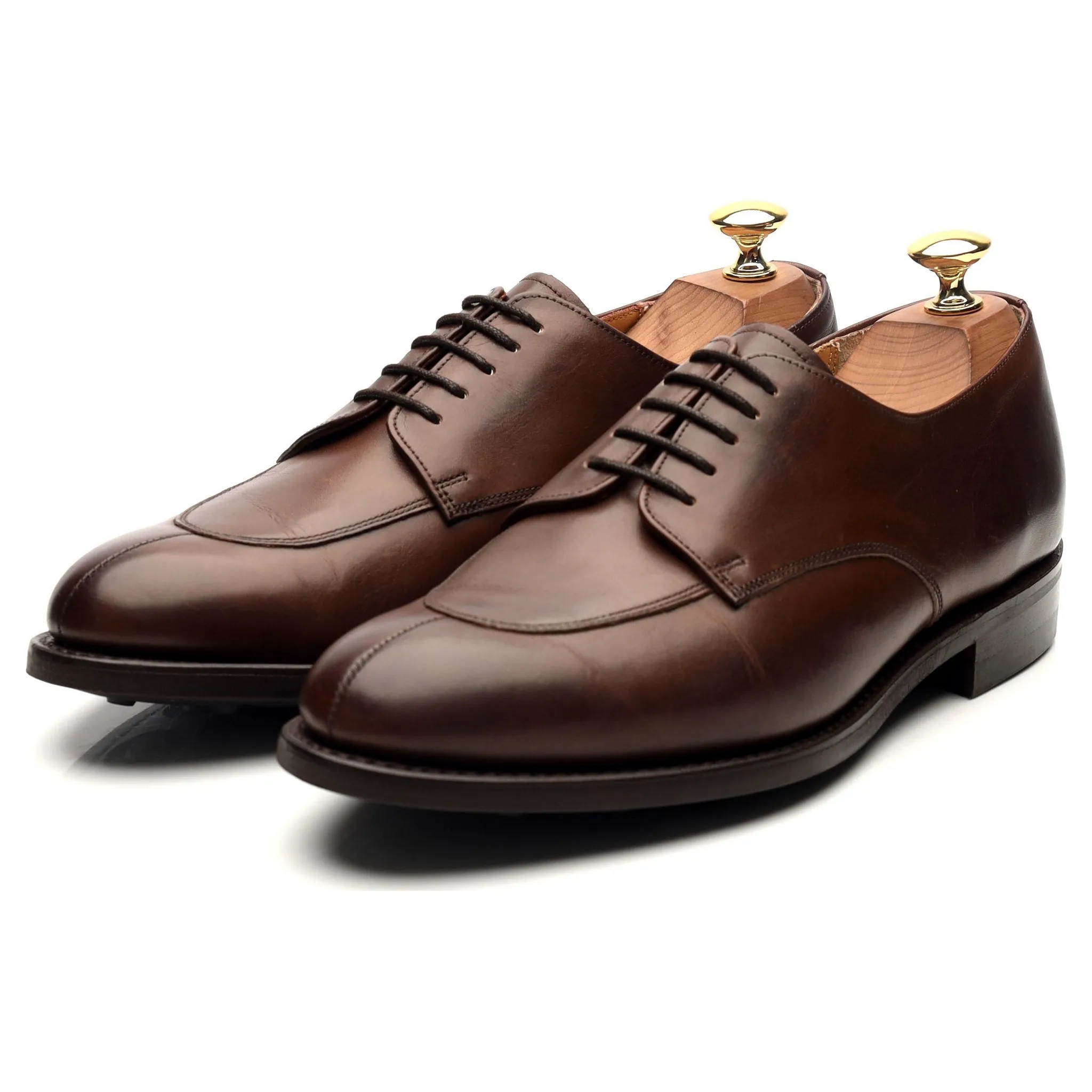 Dark Brown Leather Derby UK 6.5 E