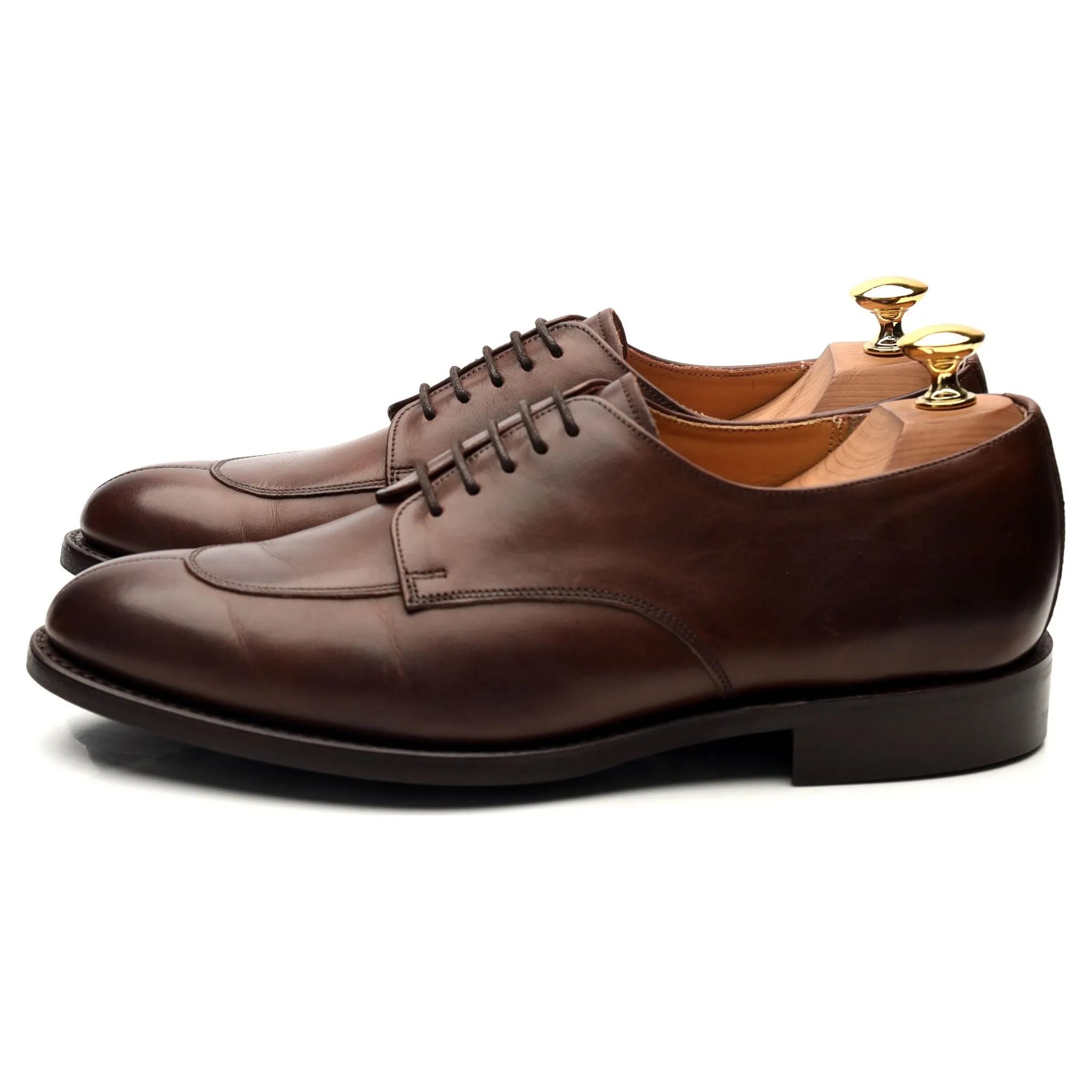 Dark Brown Leather Derby UK 6.5 E