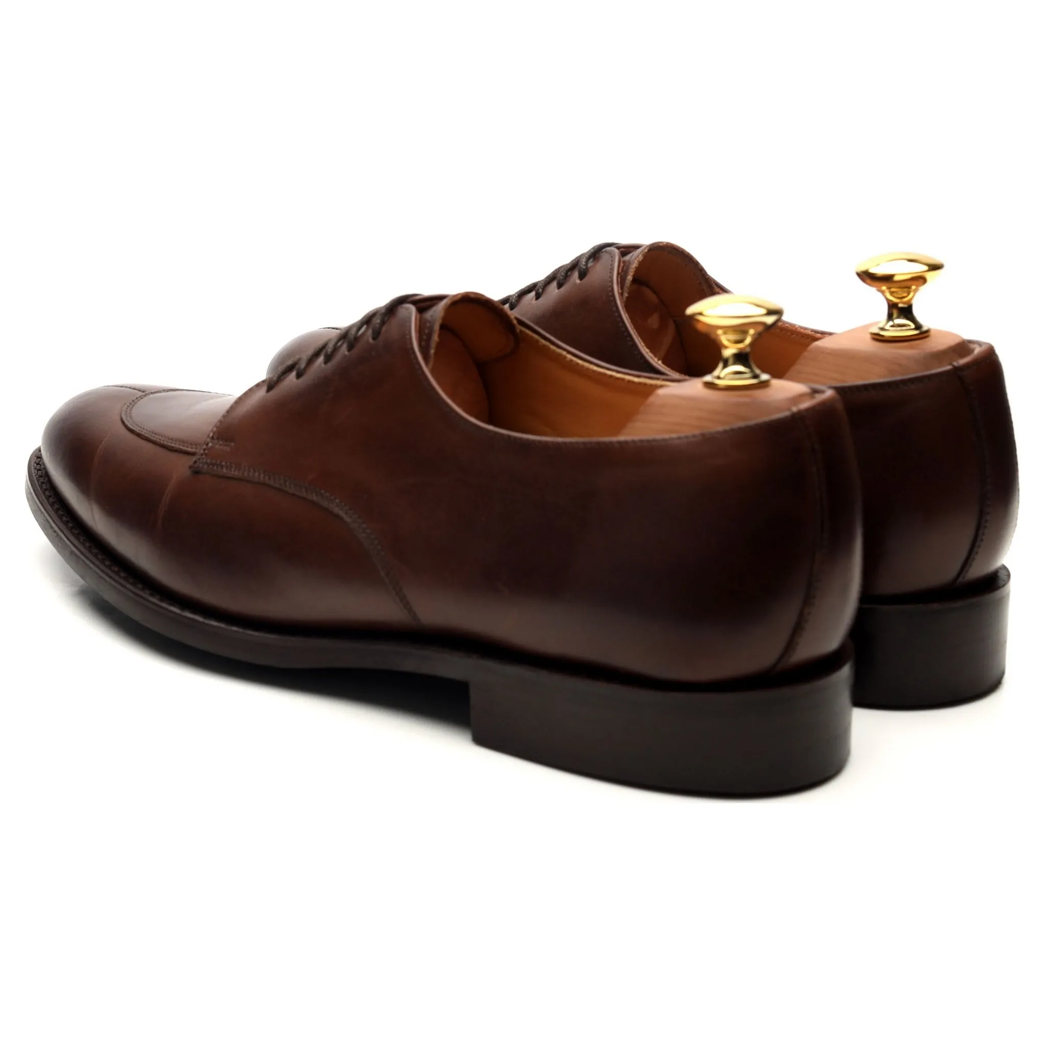 Dark Brown Leather Derby UK 6.5 E