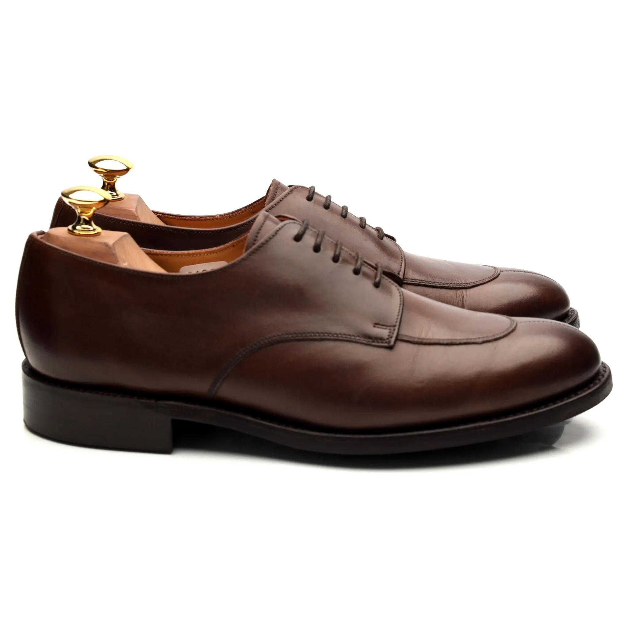 Dark Brown Leather Derby UK 6.5 E