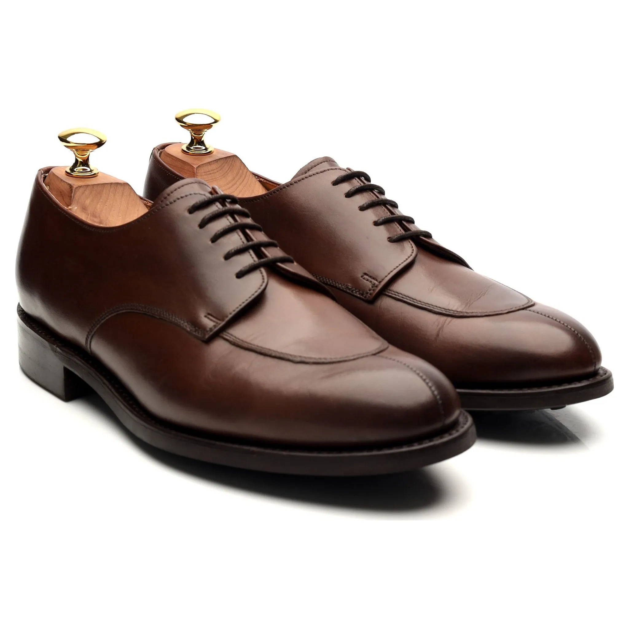 Dark Brown Leather Derby UK 6.5 E