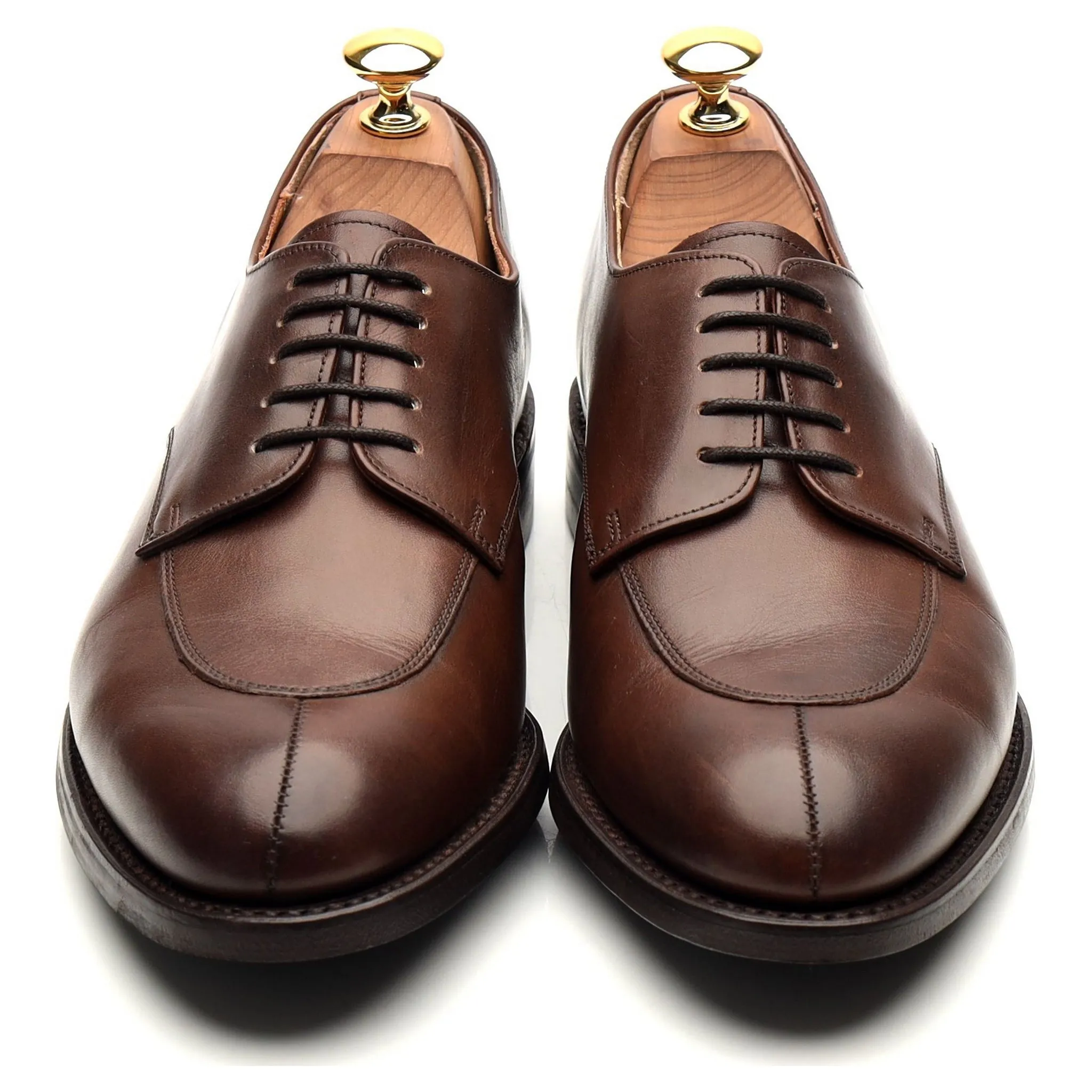 Dark Brown Leather Derby UK 6.5 E