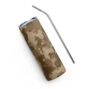 Desert Camo Paint Splatter 20 oz Stainless Steel Tumbler