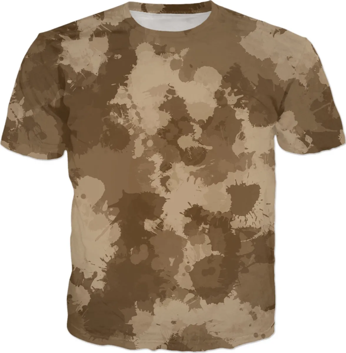 Desert Camo Paint Splatter T-Shirt