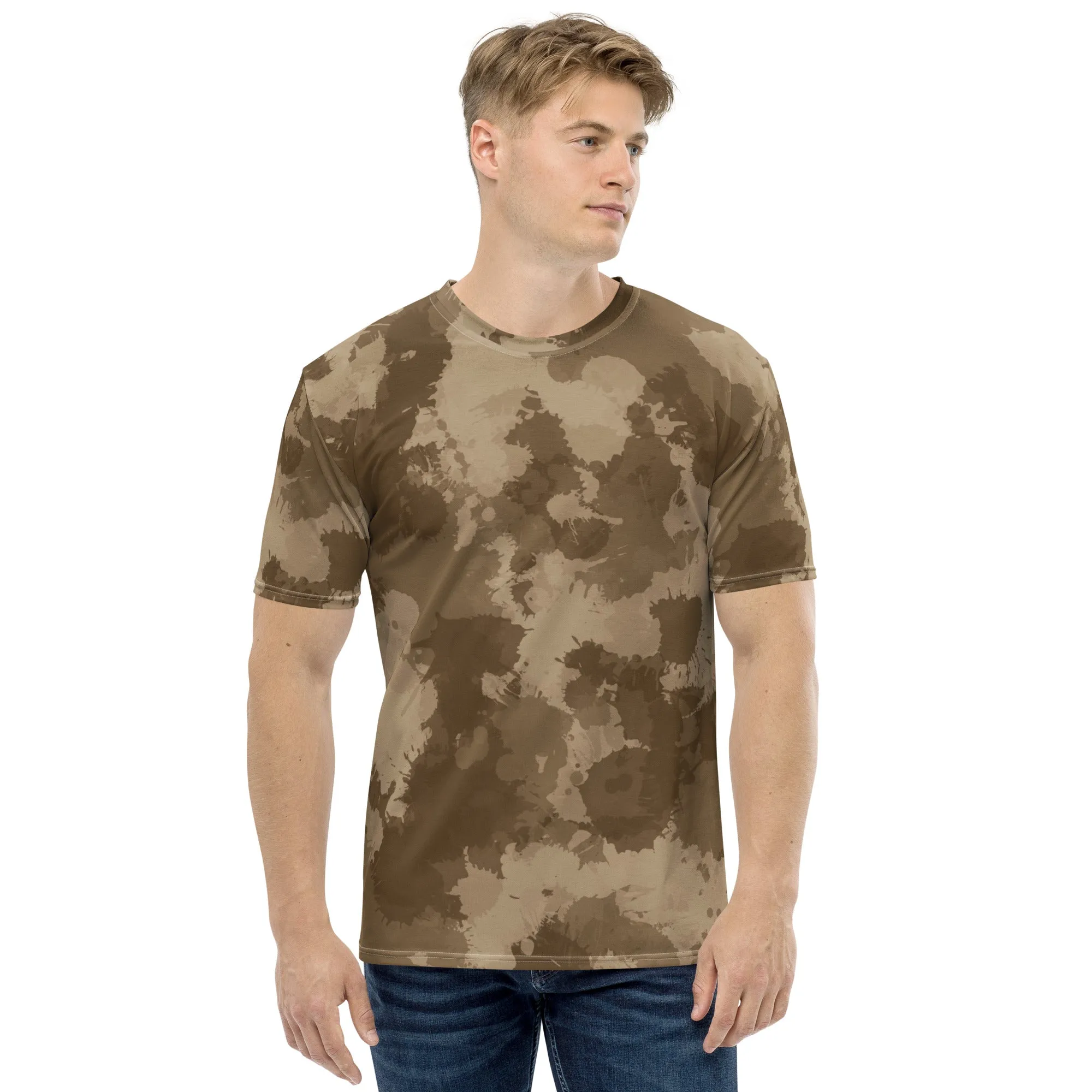 Desert Camo Paint Splatter T-Shirt