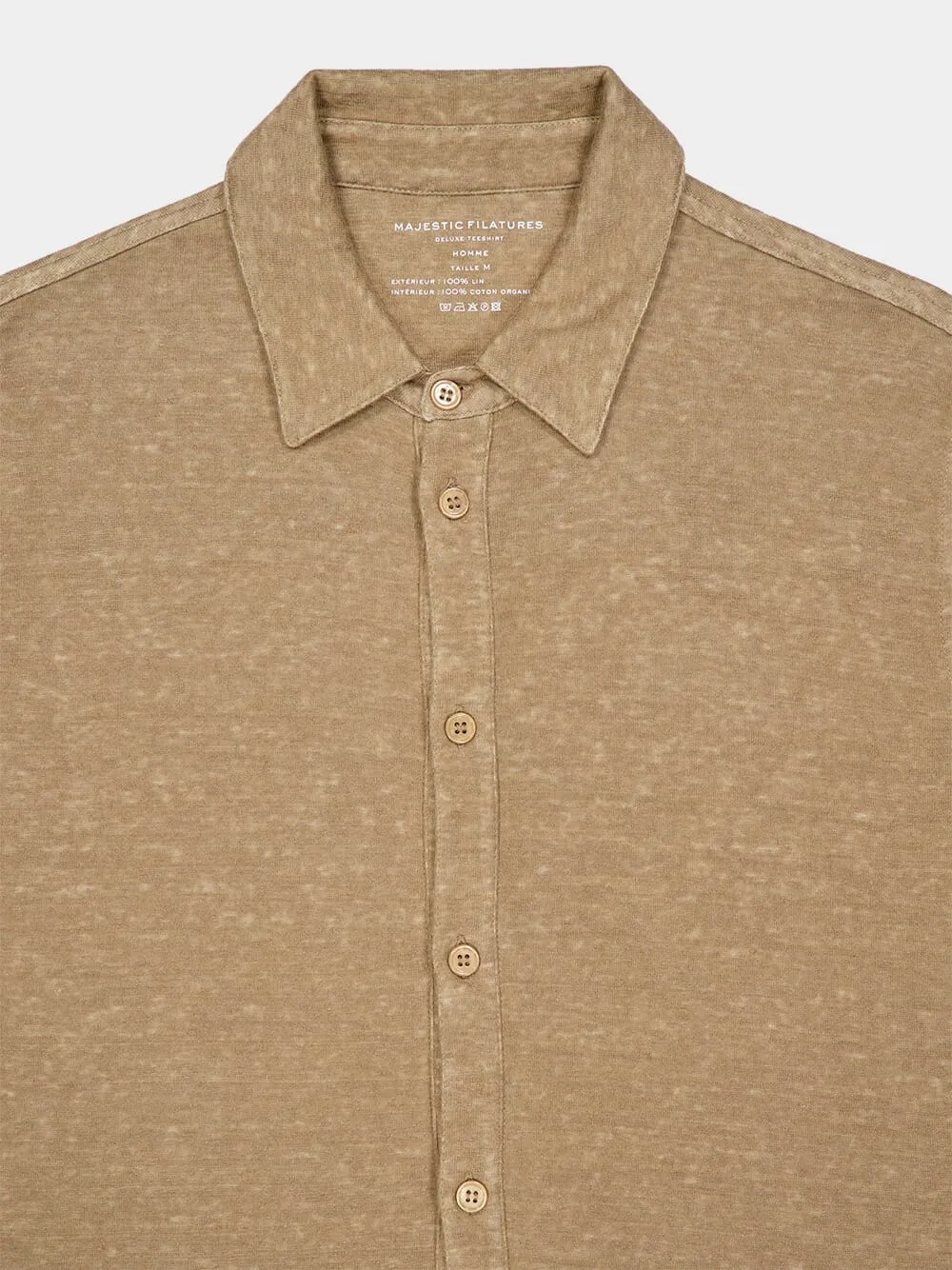 Desert Organic Cotton Linen Long-Sleeved Shirt