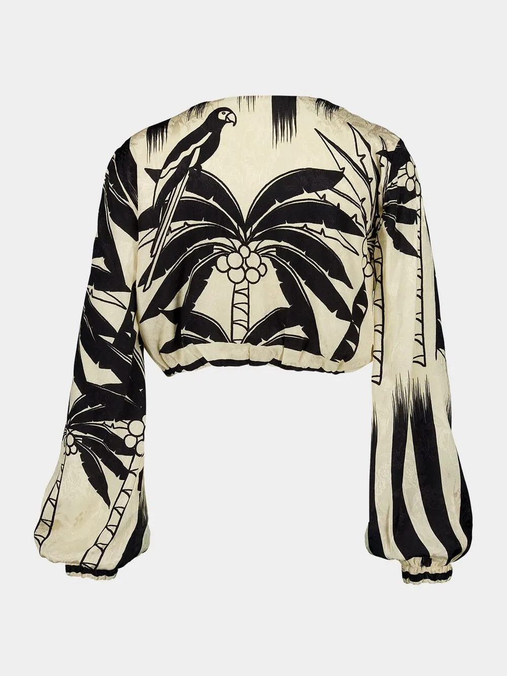 Desert Palms Reversible Crop Top