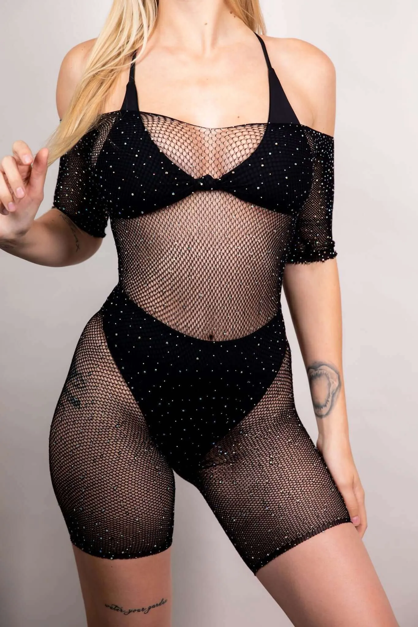 Disco Diva Fishnet Jumper