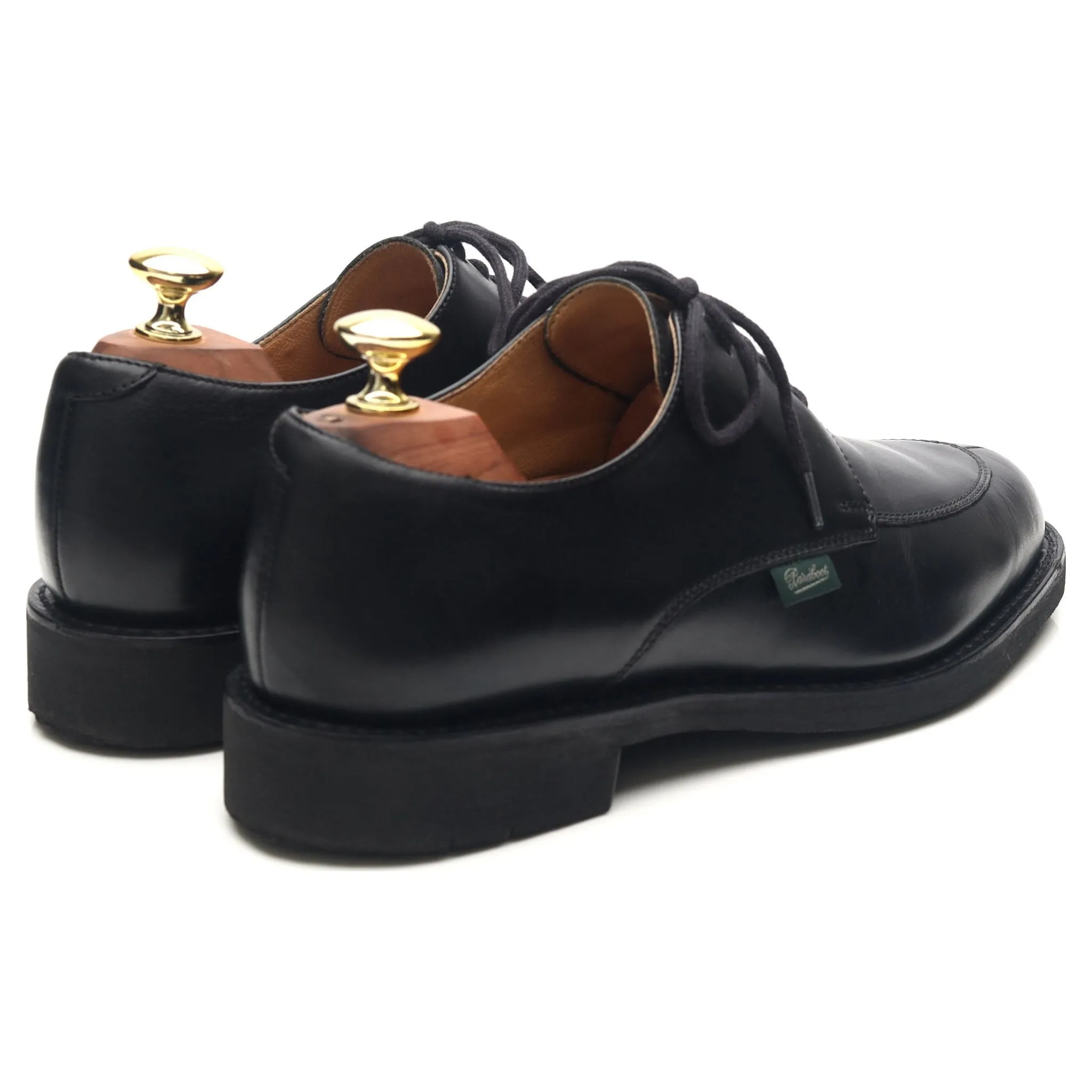 'Dorint' Black Leather Split Toe Derby UK 6