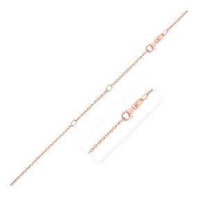 Double Extendable Cable Chain in 14k Rose Gold (1.2mm)-rx36325-18