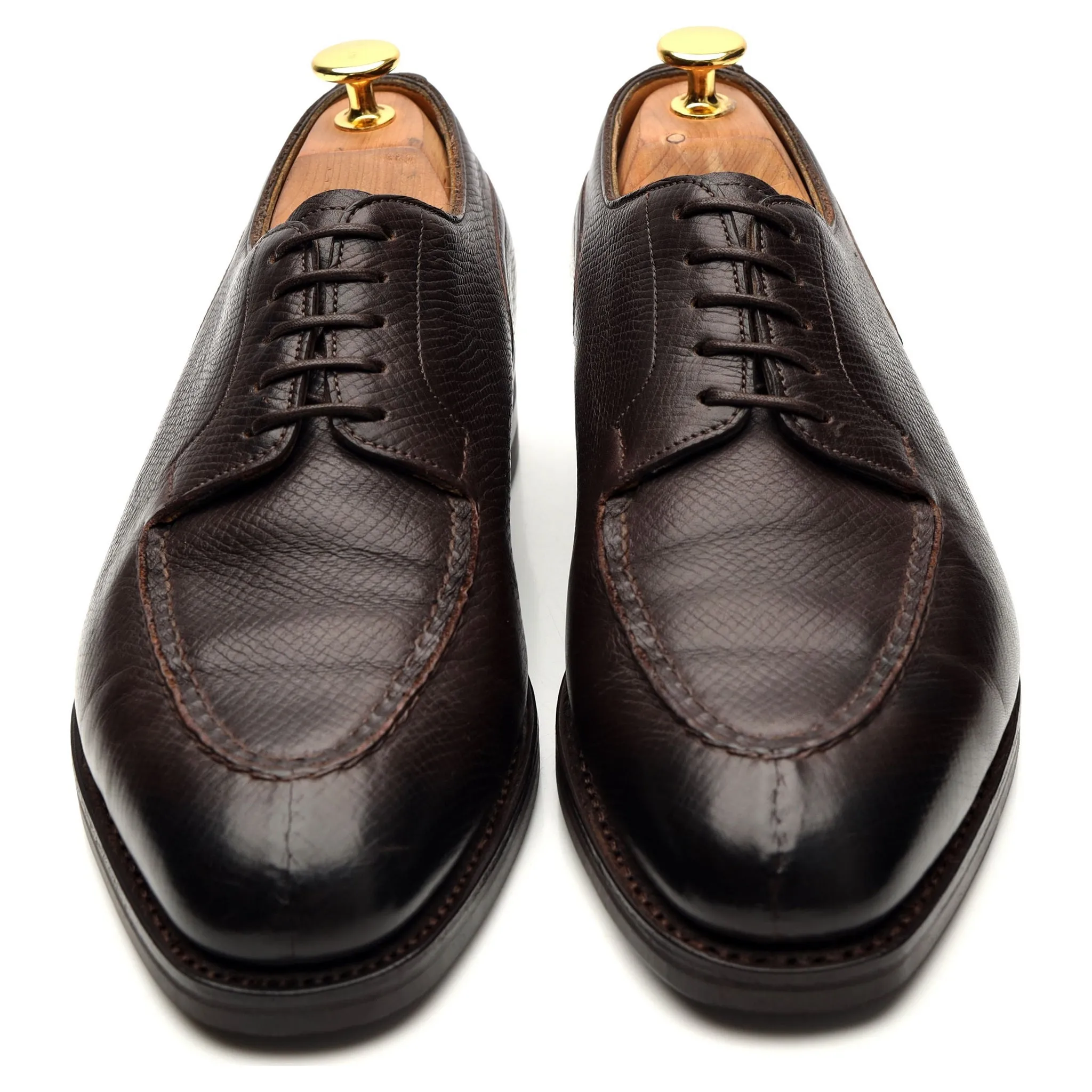 'Dover' Dark Brown Leather Split Toe Derby UK 5.5 E