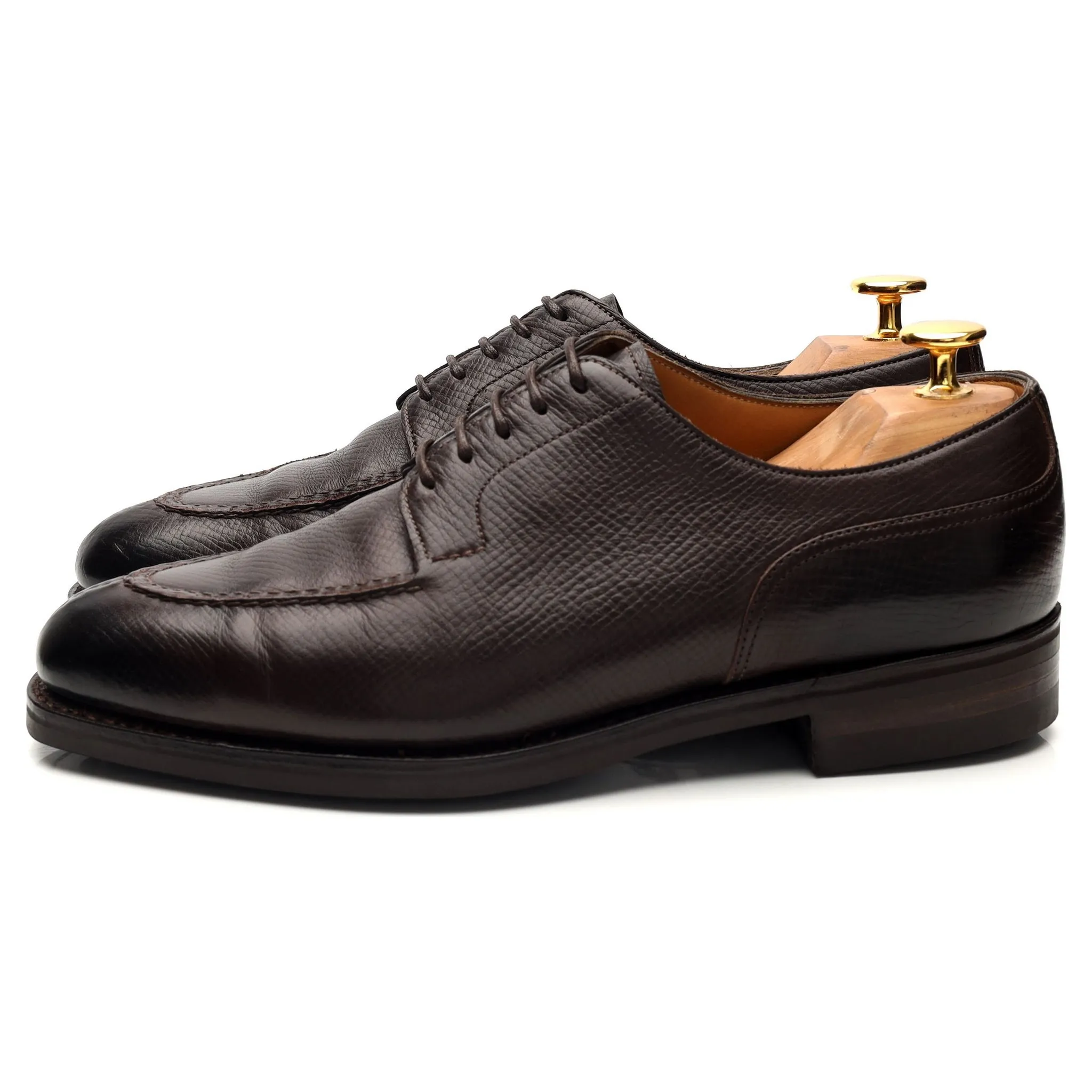 'Dover' Dark Brown Leather Split Toe Derby UK 5.5 E