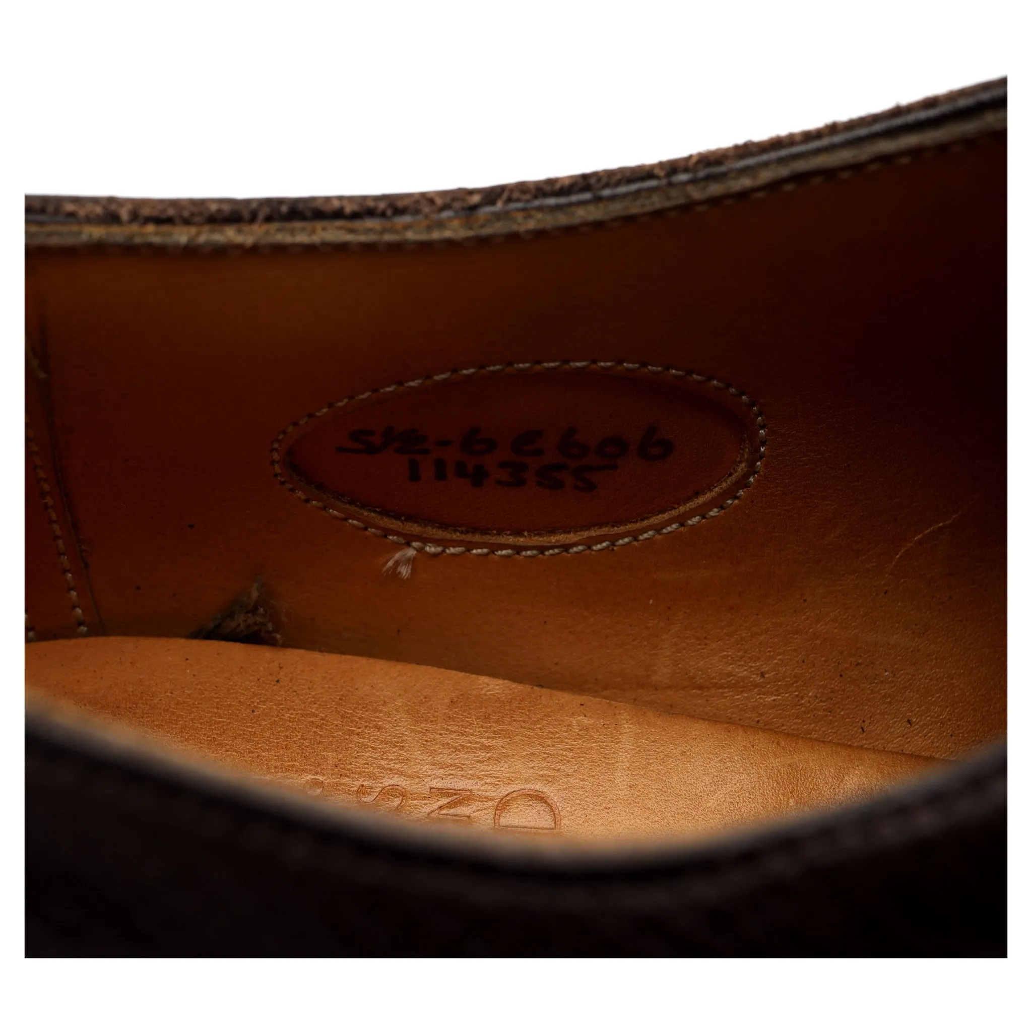 'Dover' Dark Brown Leather Split Toe Derby UK 5.5 E