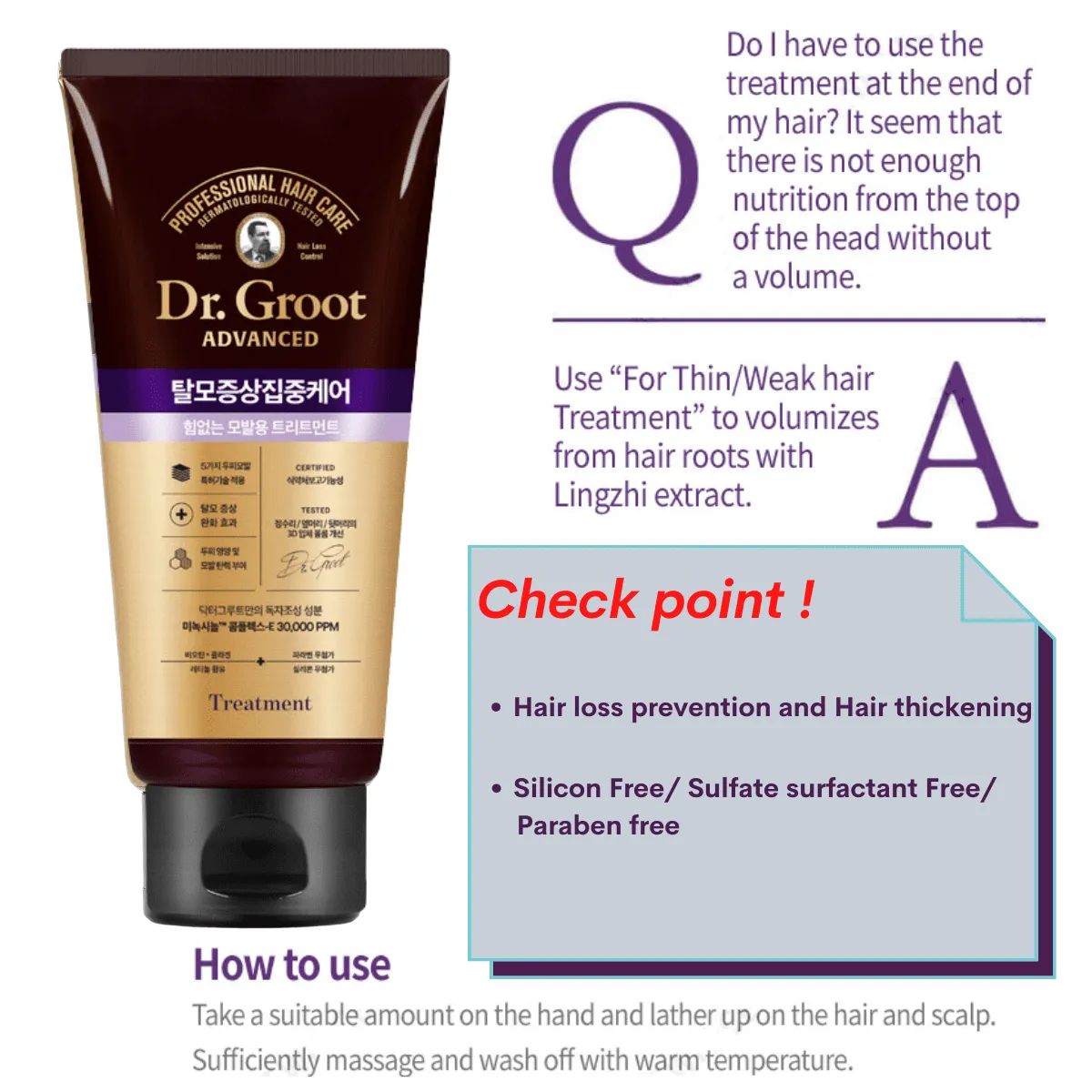 Dr. Groot Anti-Hair Loss Treatment for Thin Hair