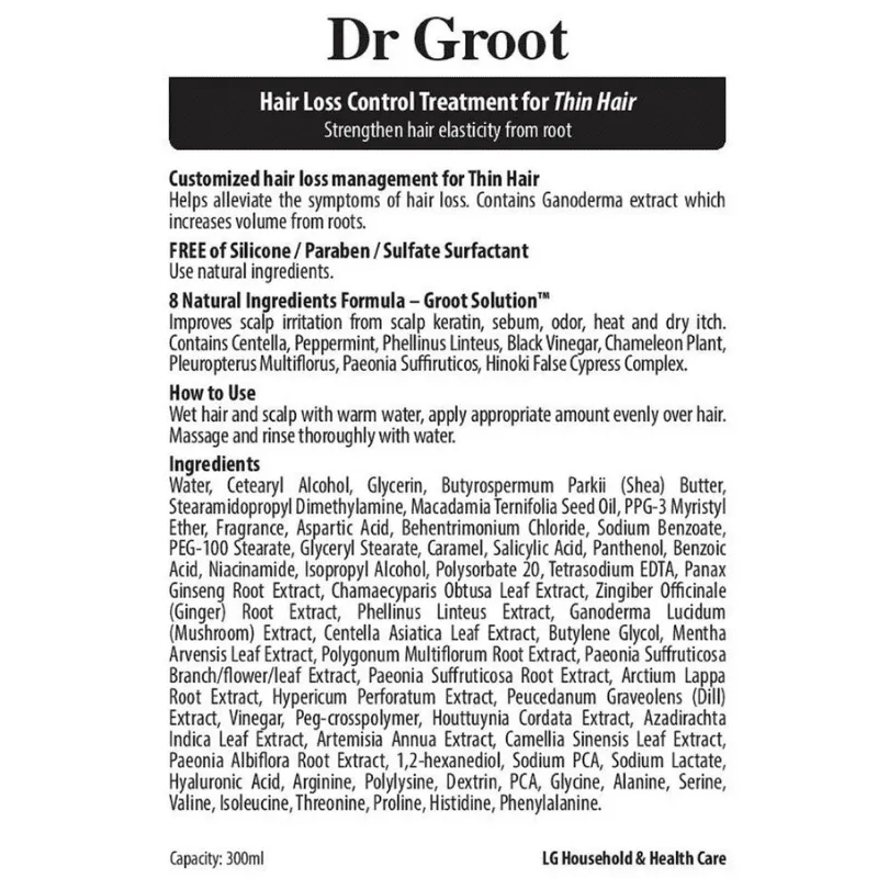 Dr. Groot Anti-Hair Loss Treatment for Thin Hair