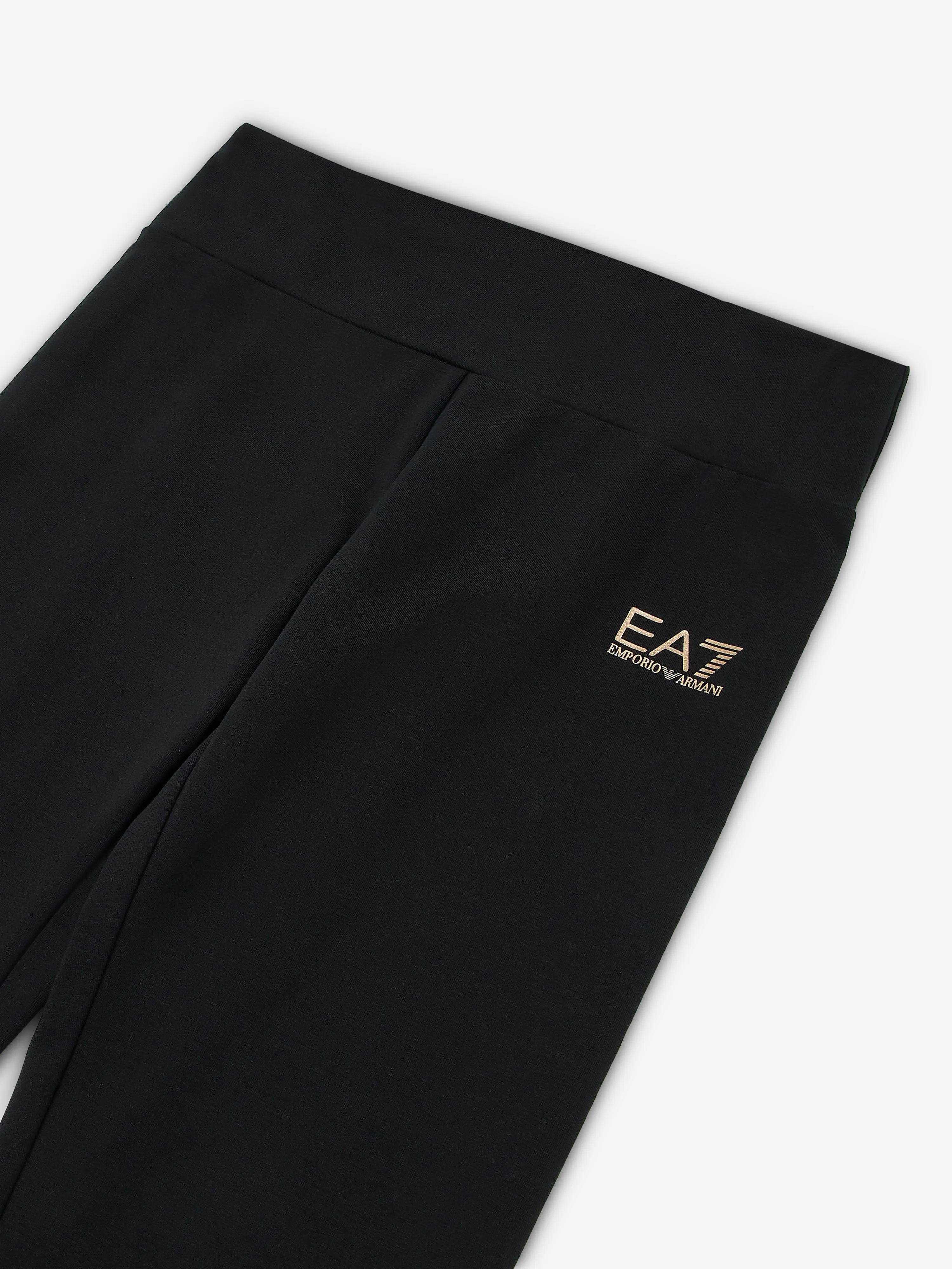 EA7 Emporio Armani Girls Logo Leggings in Black