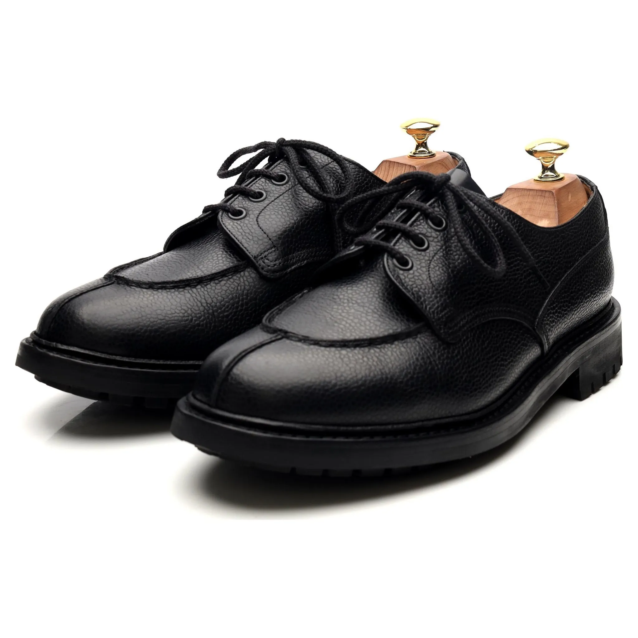 'Elland 2' Black Leather Split Toe Derby UK 8.5 G