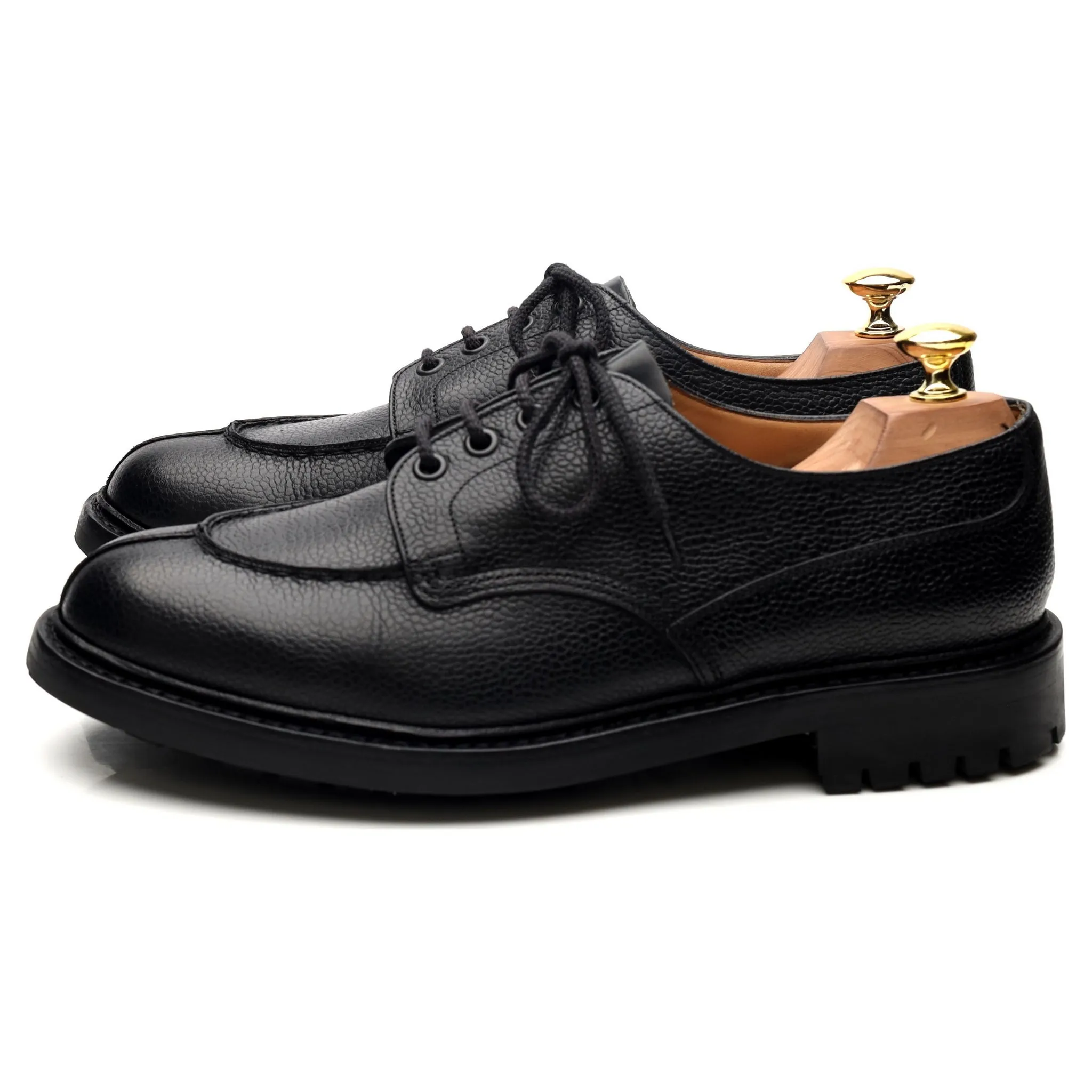 'Elland 2' Black Leather Split Toe Derby UK 8.5 G