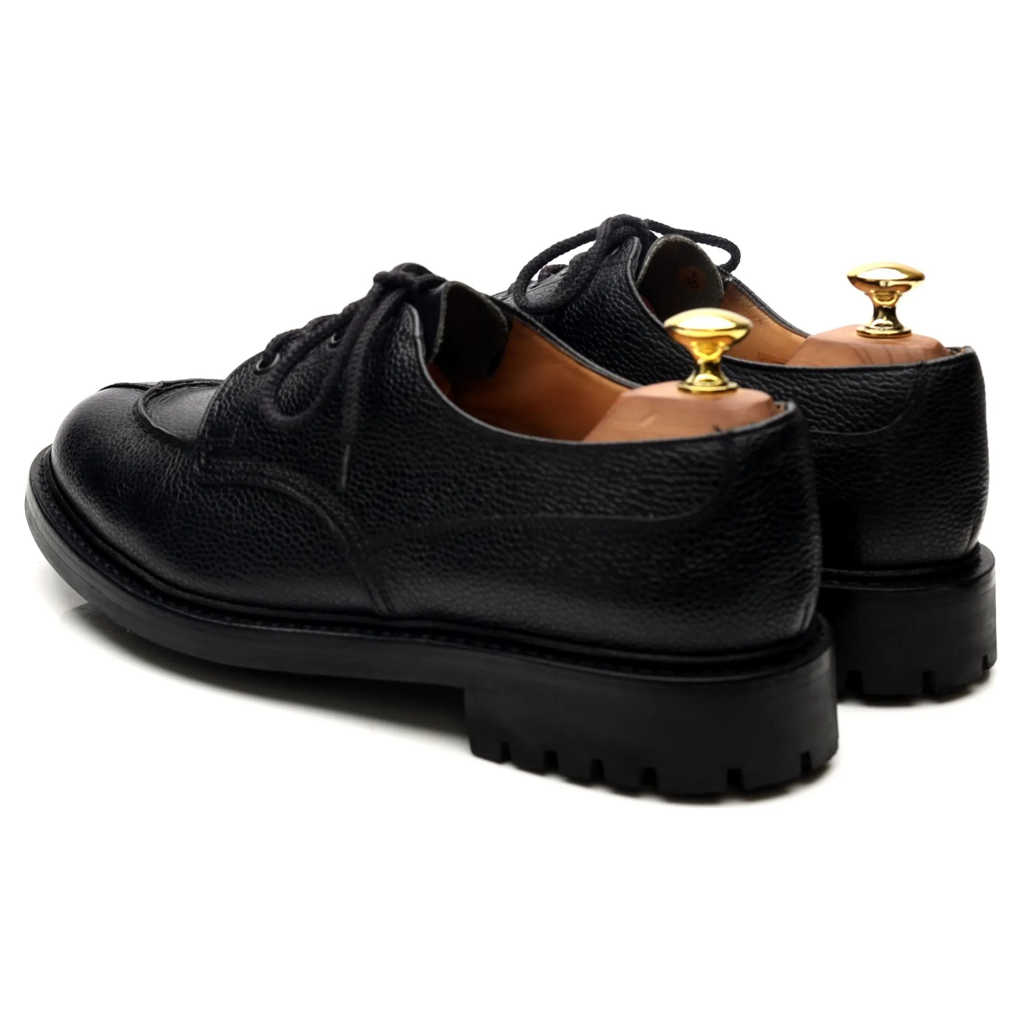 'Elland 2' Black Leather Split Toe Derby UK 8.5 G