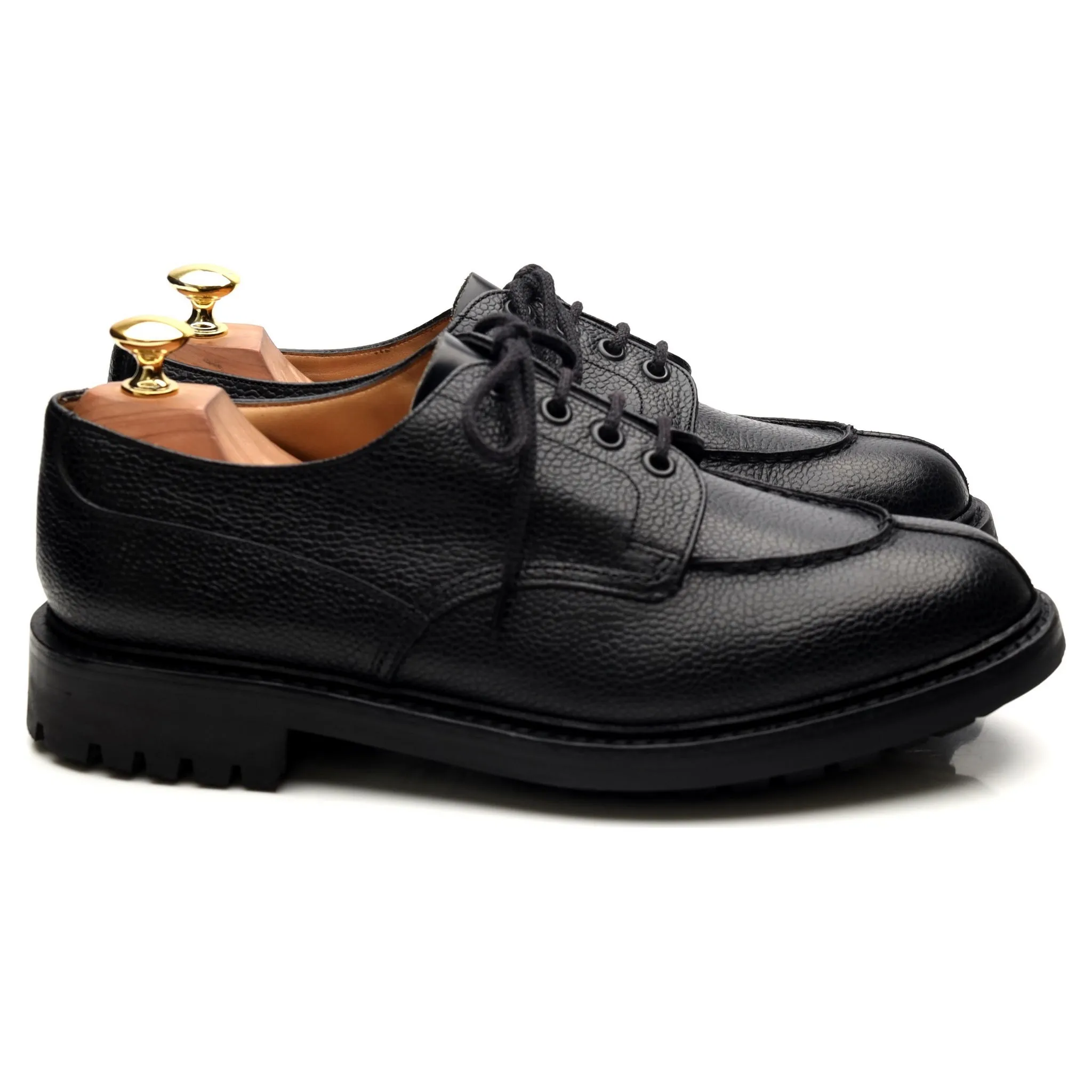 'Elland 2' Black Leather Split Toe Derby UK 8.5 G