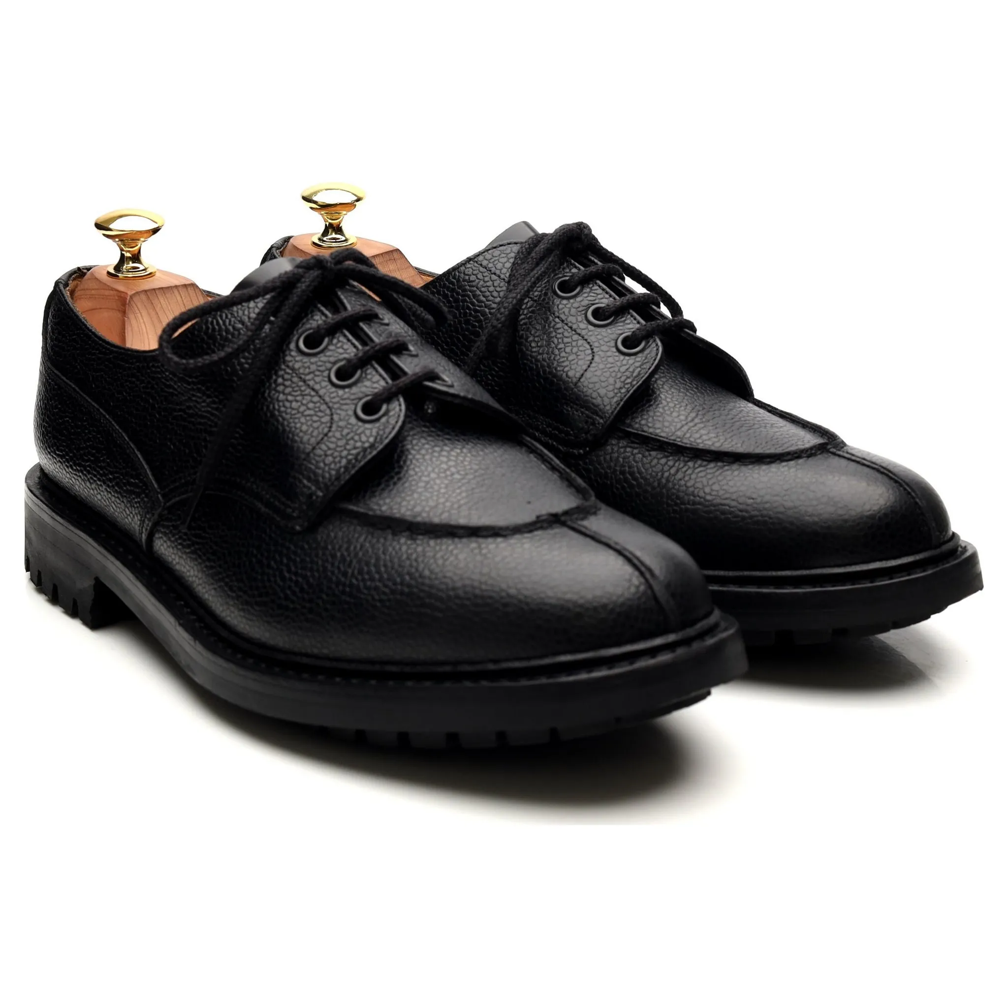 'Elland 2' Black Leather Split Toe Derby UK 8.5 G