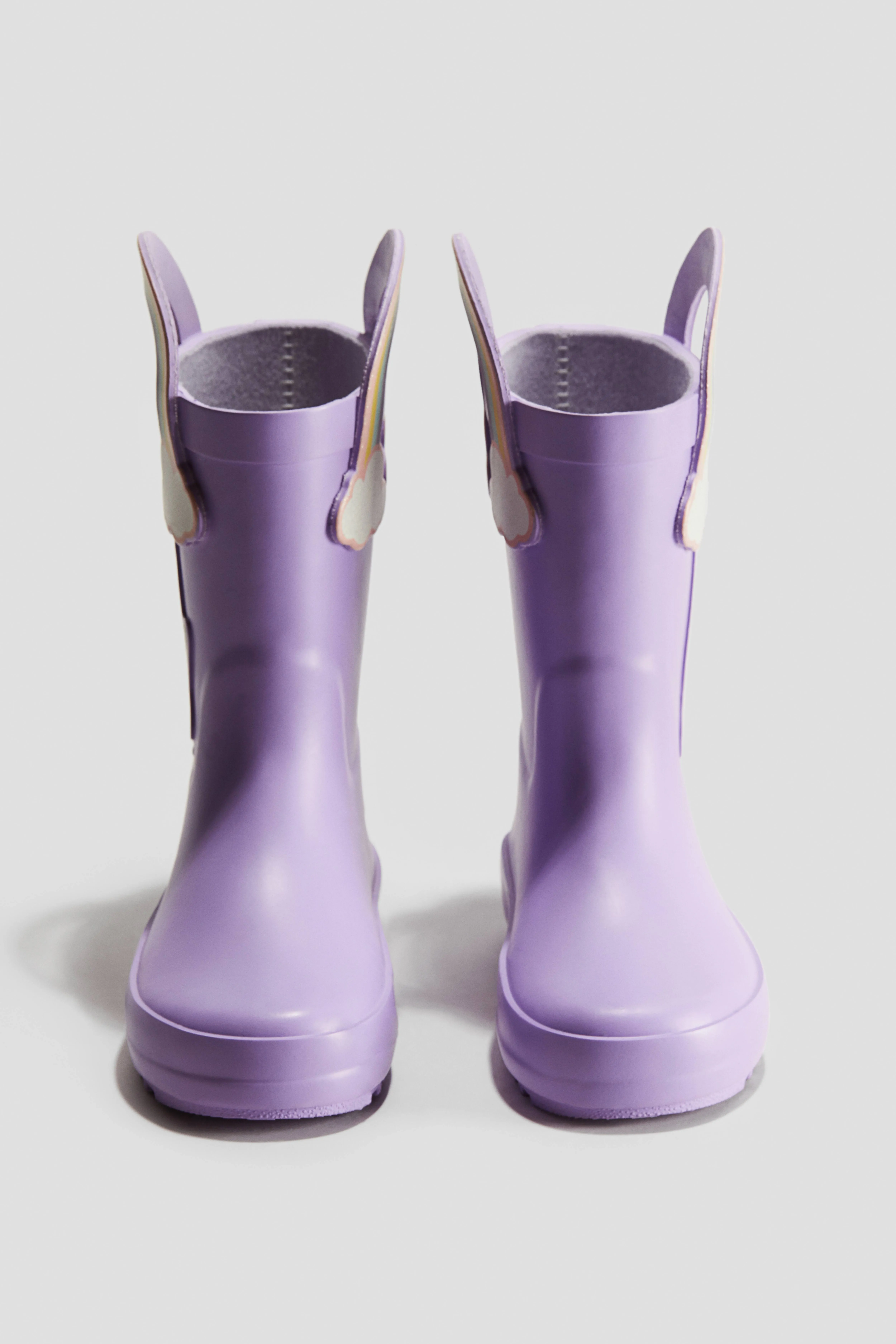 Embossed Wellingtons - No heel - Purple/Gabby's Dollhouse - Kids | H&M GB