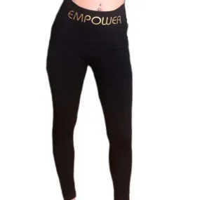 Empower By Dr Ahn - Gold Logo Compression Leggings