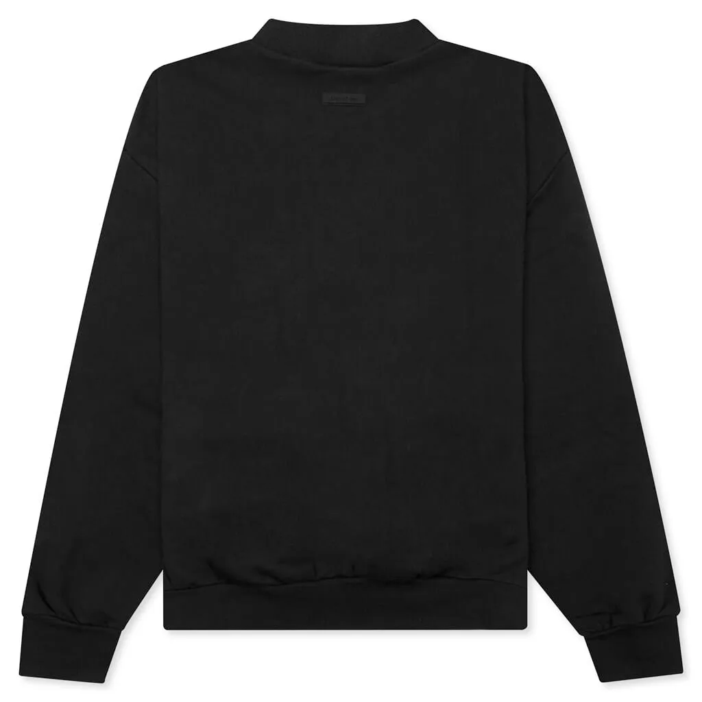 Essential Crewneck - Jet Black