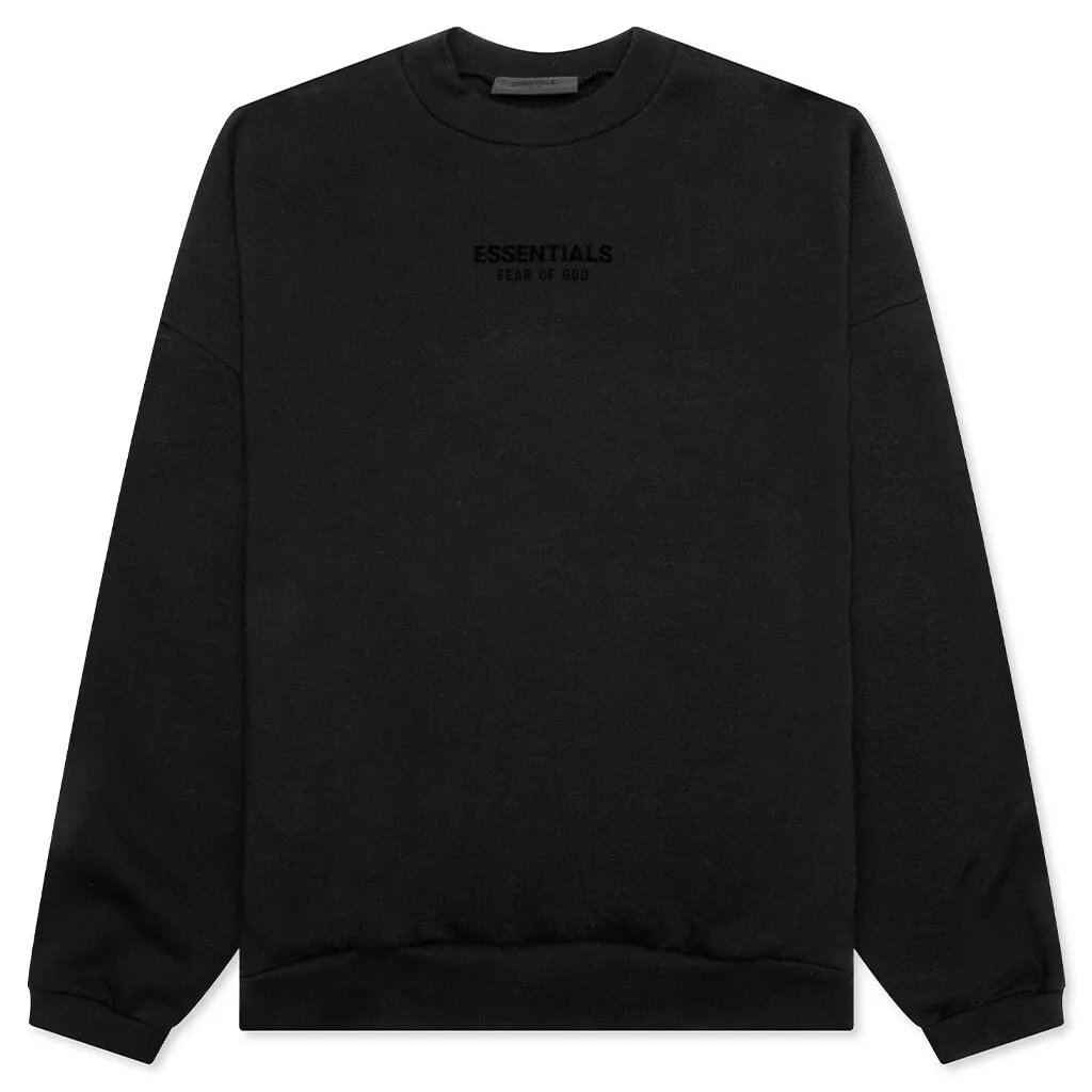 Essentials Crewneck - Jet Black