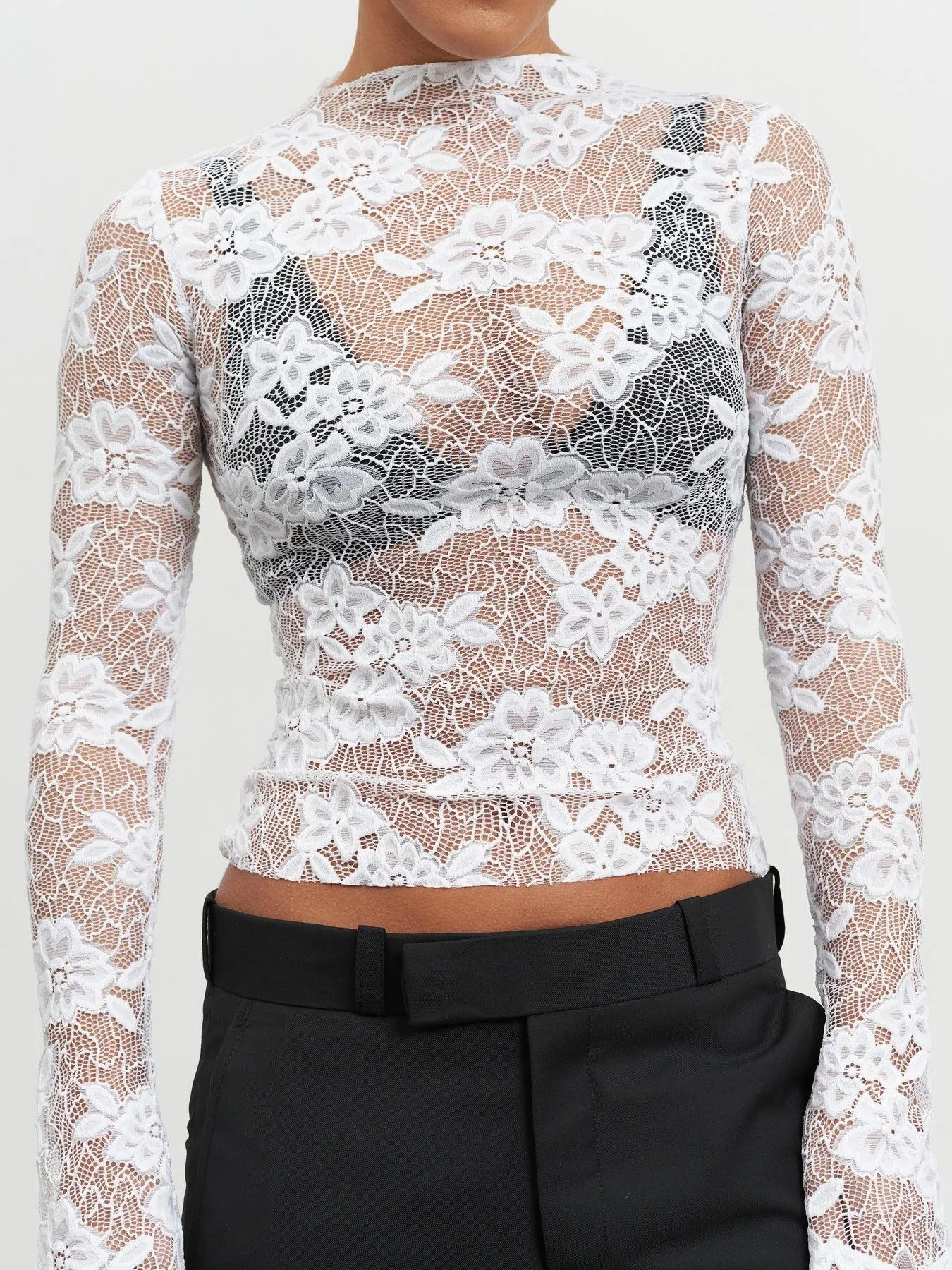 Esteila Top - White Lace