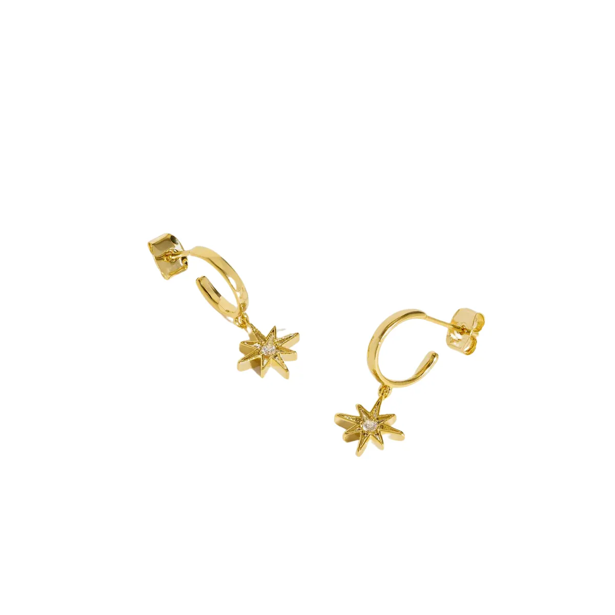 Estella Bartlett   North Star CZ Charm Hoops