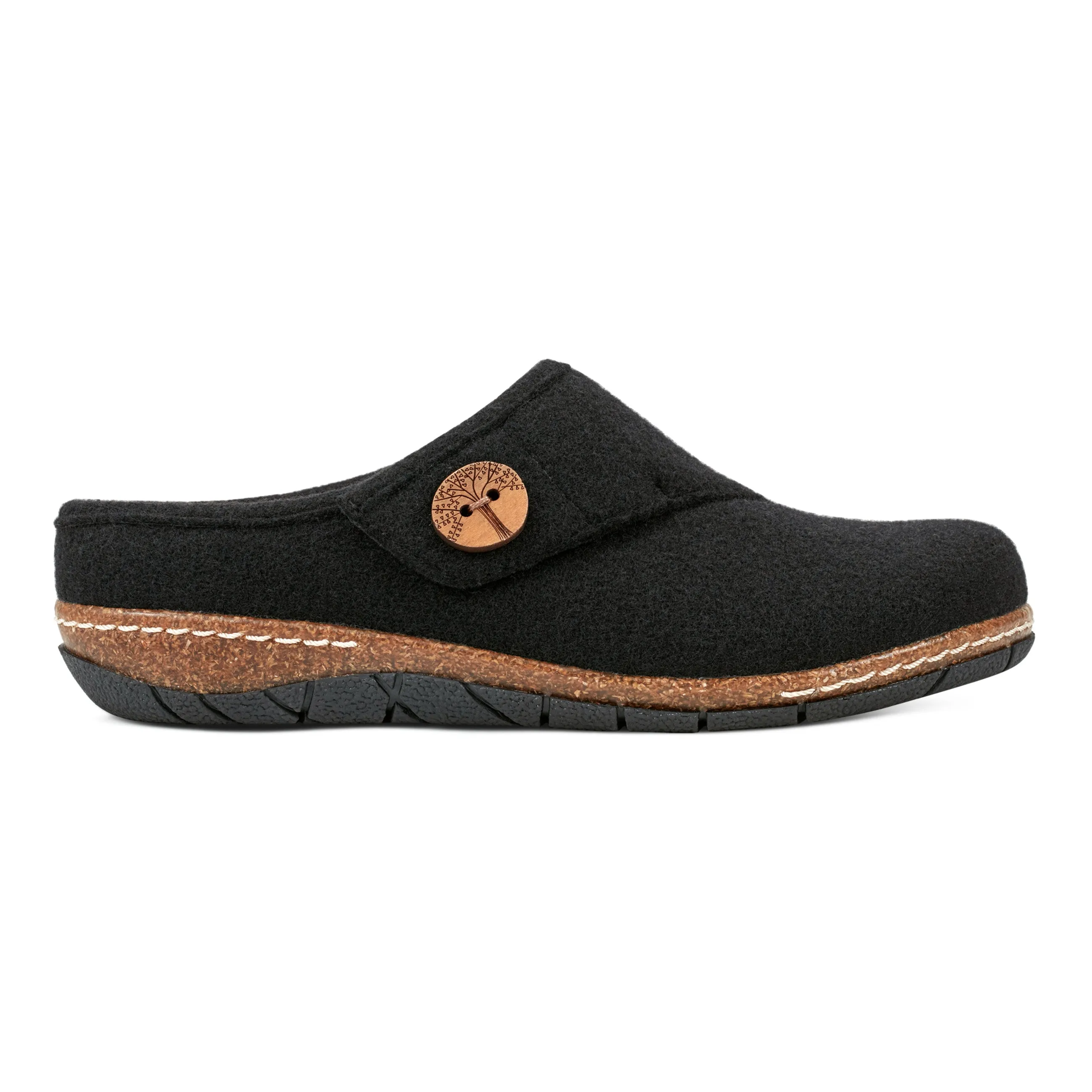 Ezra Round Toe Casual Slip-on Flat Clogs