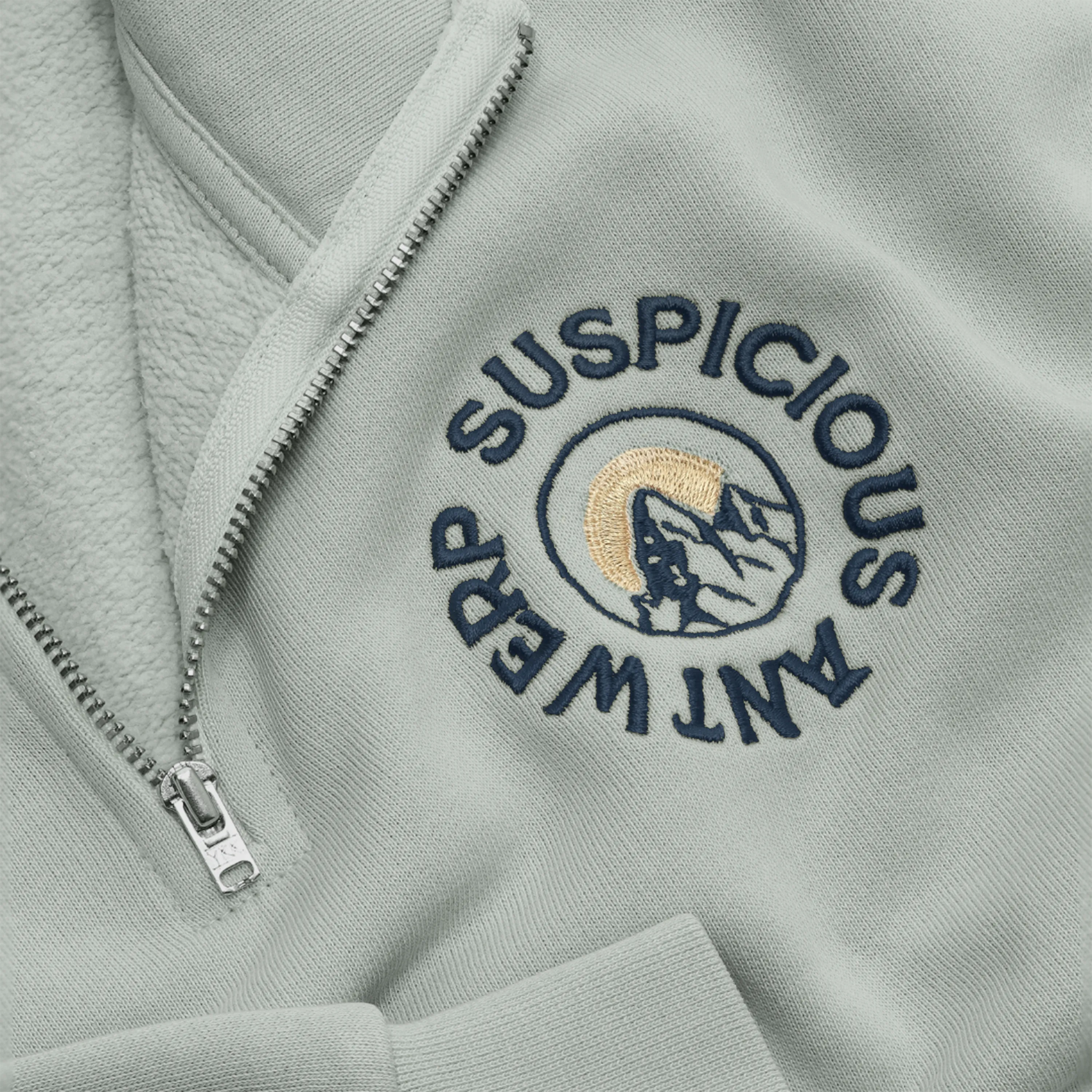 (Fall / Winter '23) The Summit Half-Zip Crewneck- Army Grey