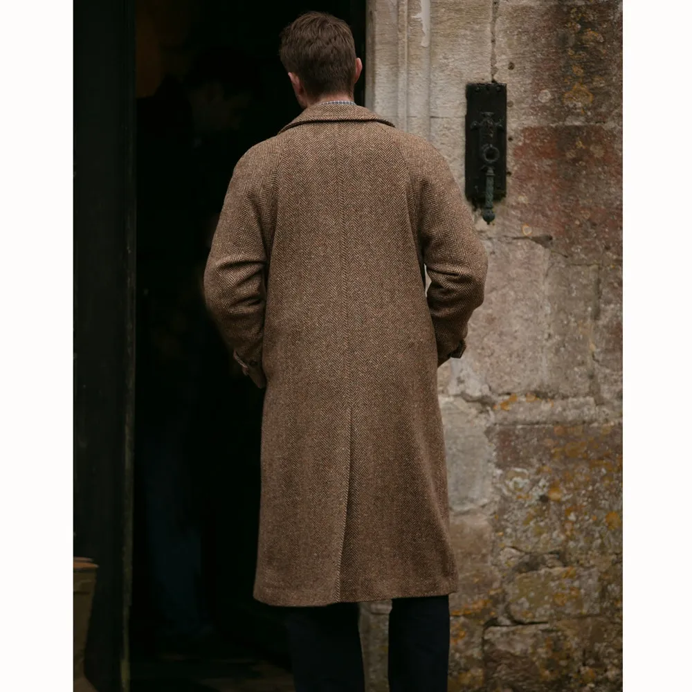 Farlows Donegal Raglan Tweed Overcoat