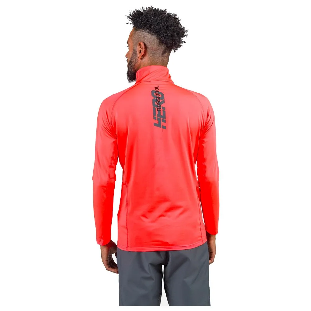 Fleece Rossignol ---New Hero Classique Half Zip Neon Red