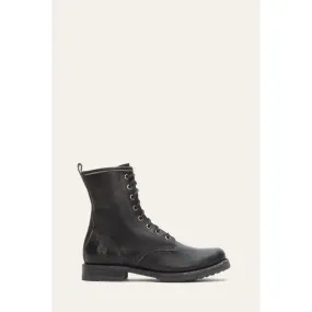   Frye Veronica Combat Boot in Black   